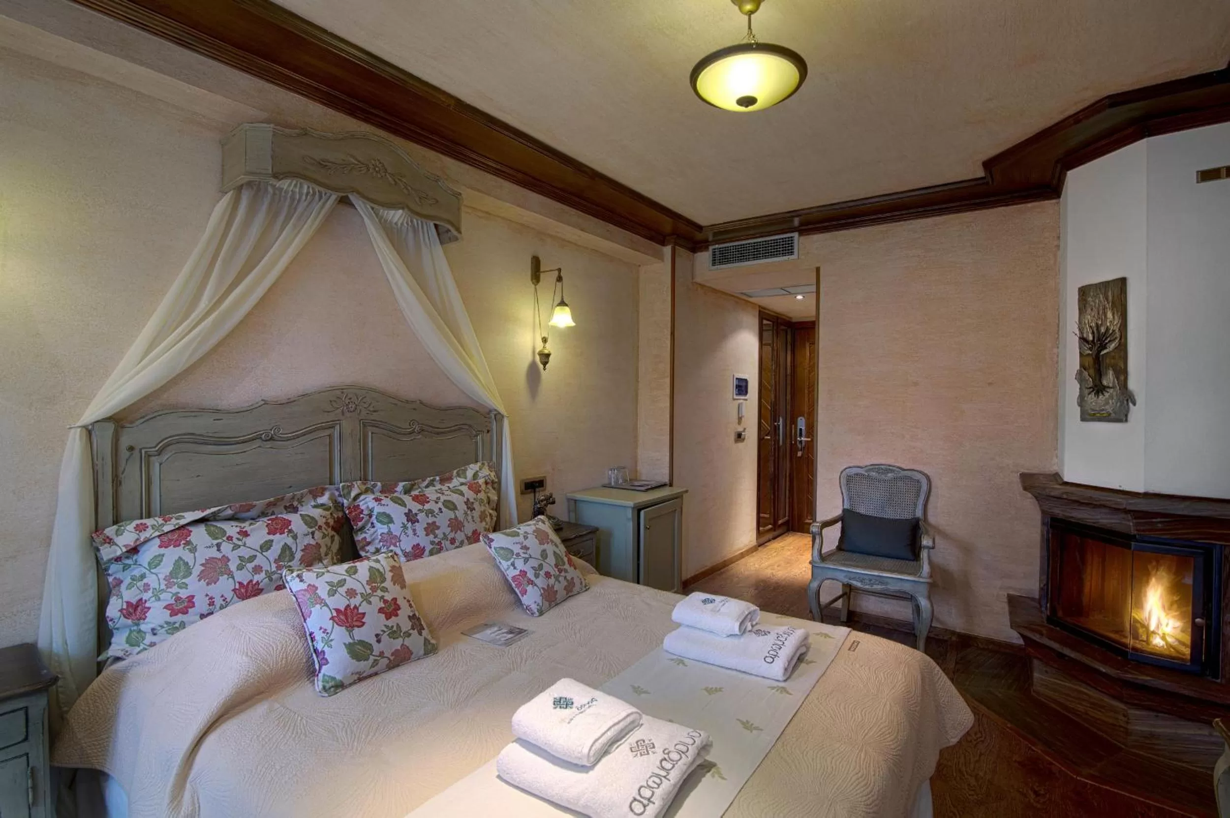 Photo of the whole room, Bed in AROMA DRYOS SPA & ECO Hotel