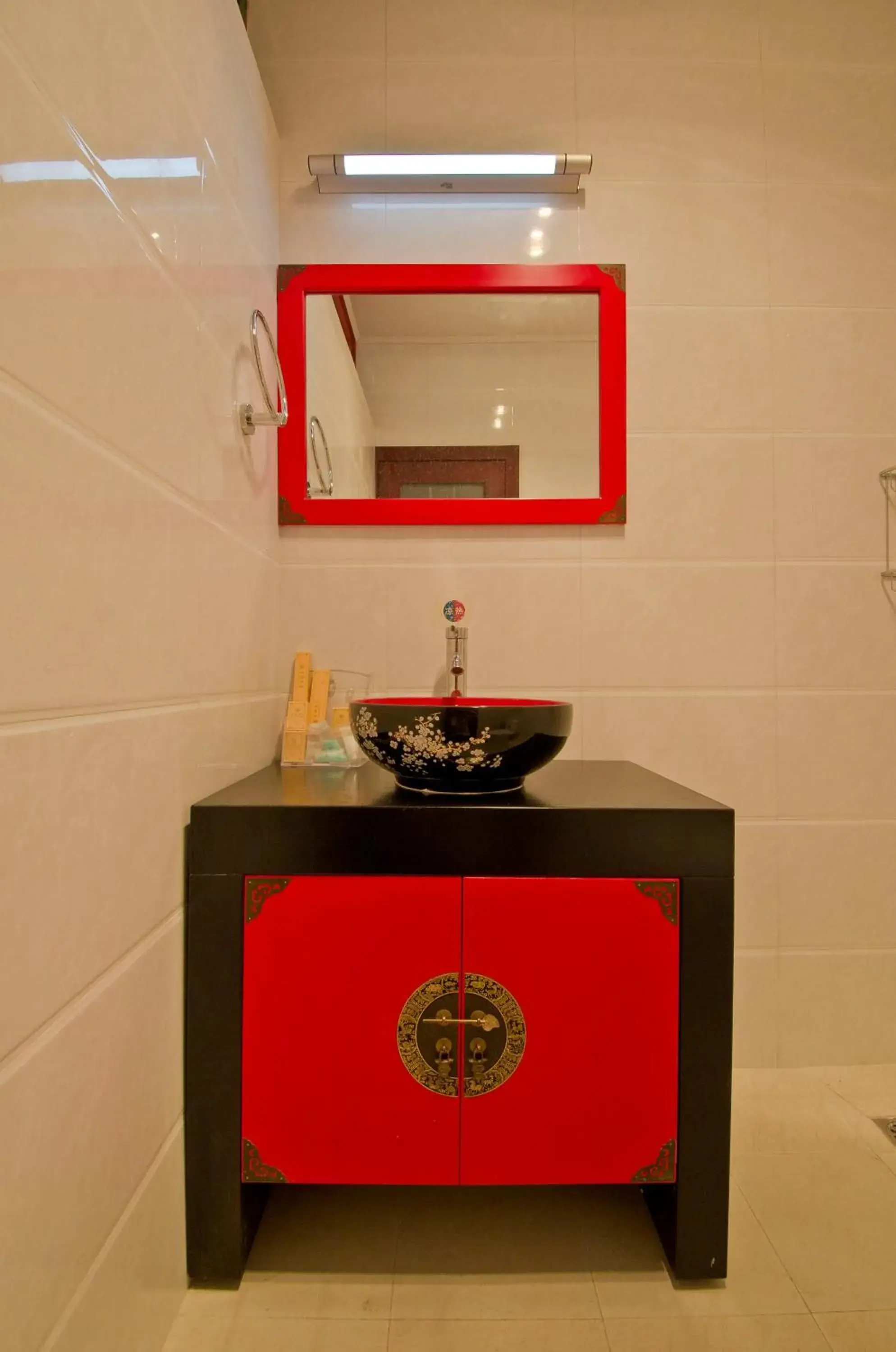 Decorative detail, Bathroom in Qianmen Courtyard Hotel