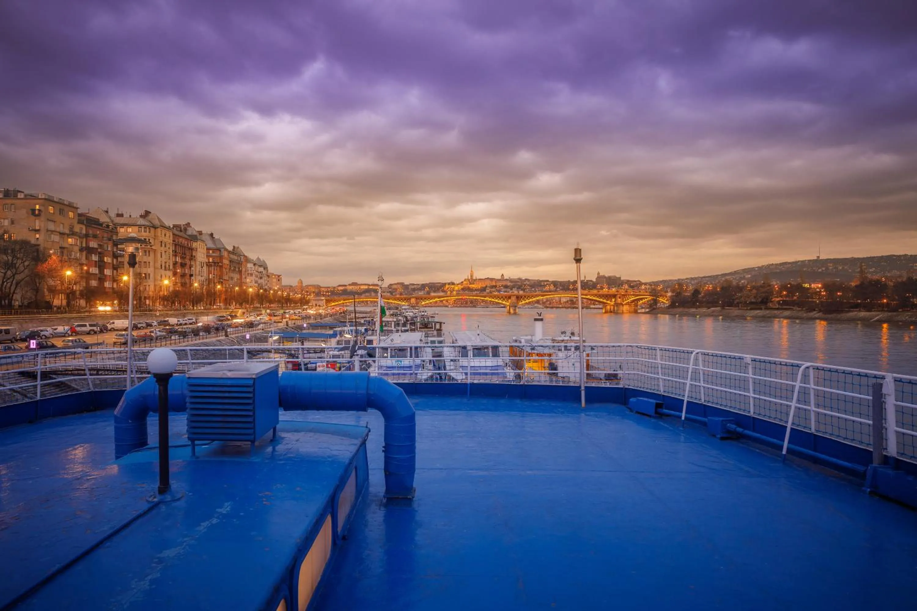 Property building in Fortuna Boat Hotel Budapest