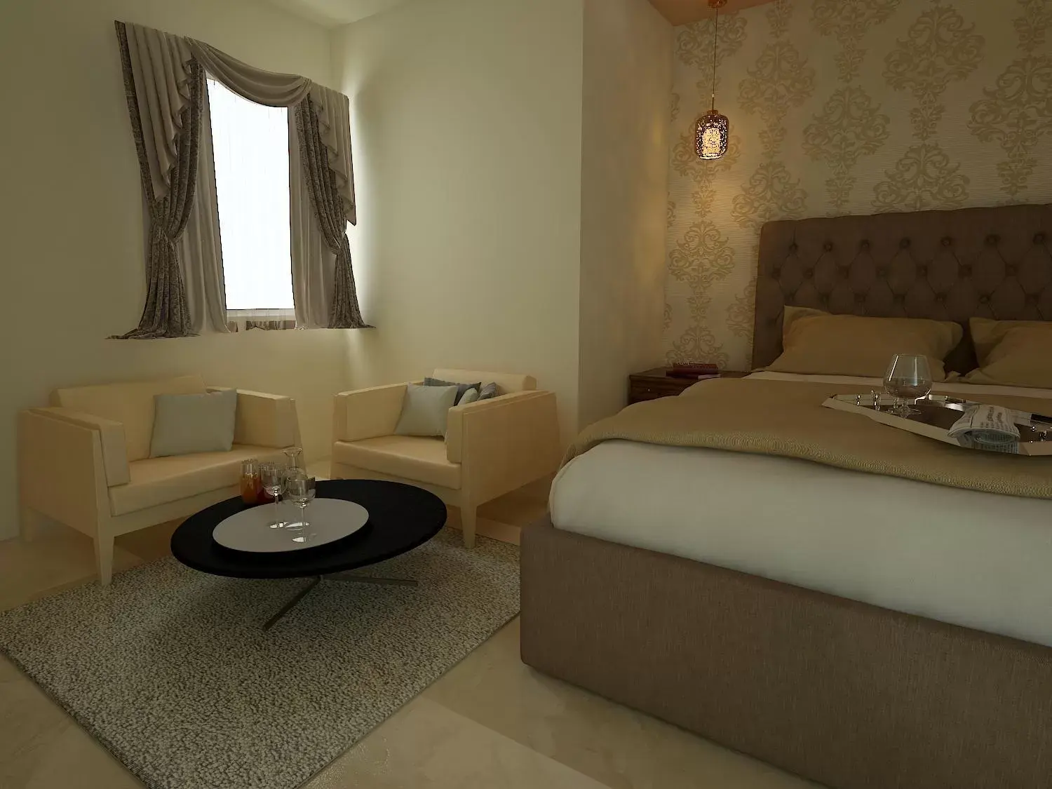 Deluxe King Room - single occupancy in Hotel Grand Lotus Inn Deluxe King Room - single occupancy in Hotel Grand Lotus Inn