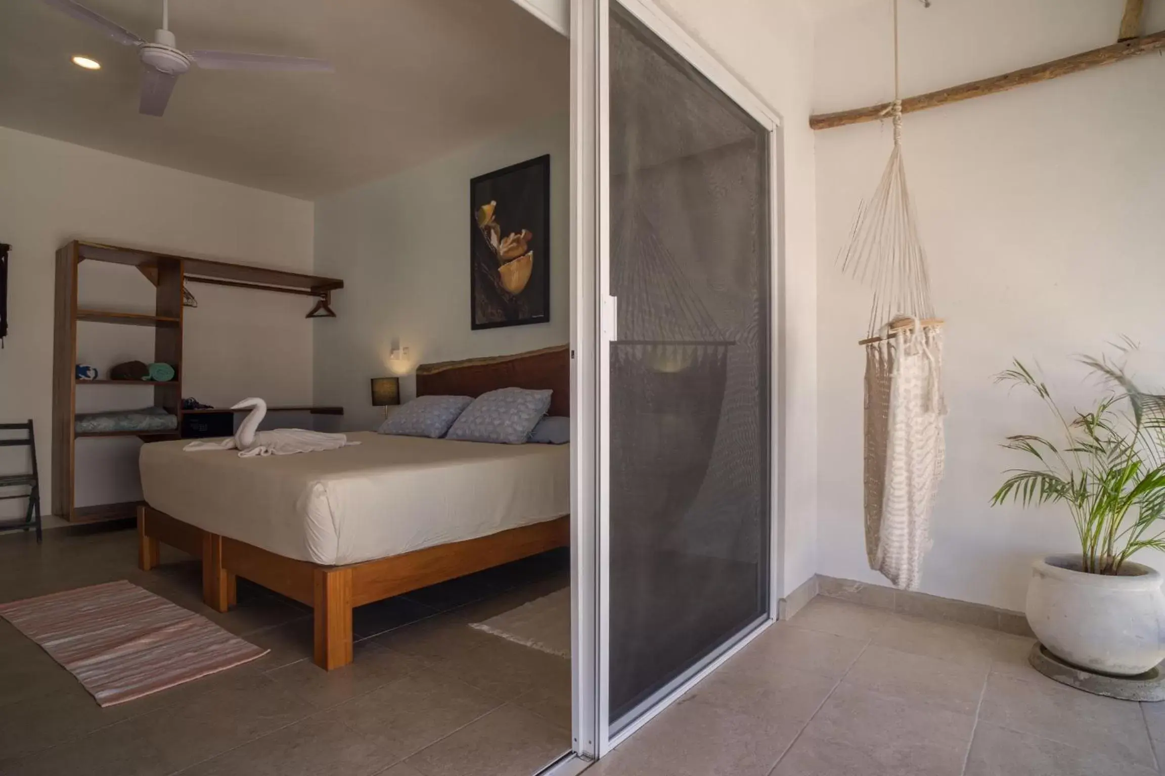 Bed in Caliza Tulum Hotel