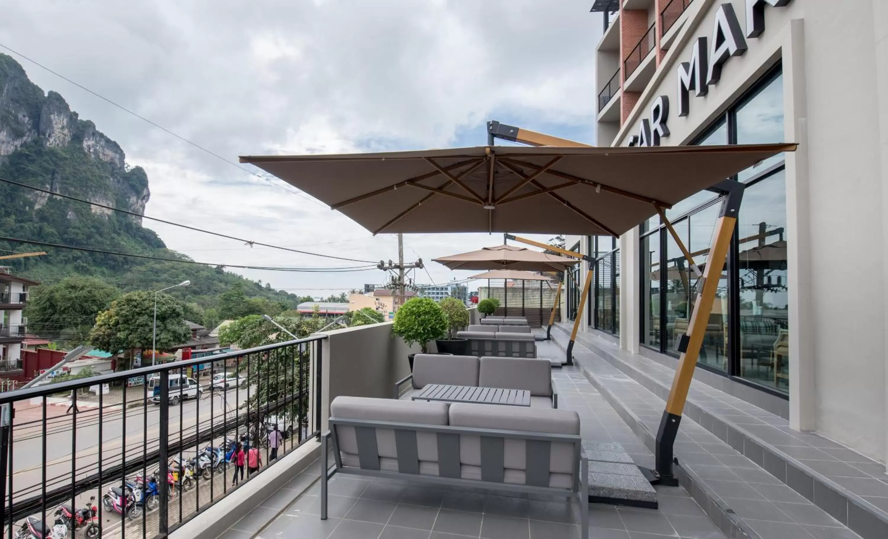 Balcony/Terrace in Sugar Marina Hotel CLIFFHANGER Aonang - SHA Extra Plus