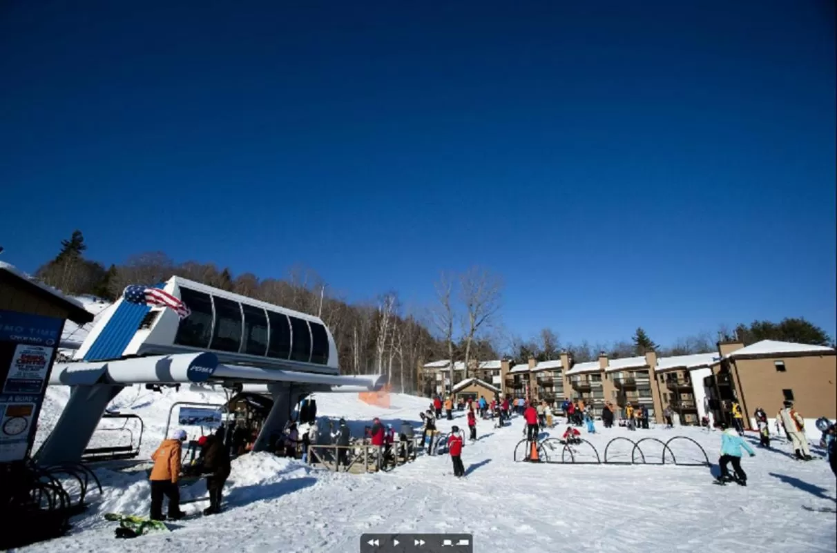 People in Mountain Lodge at Okemo