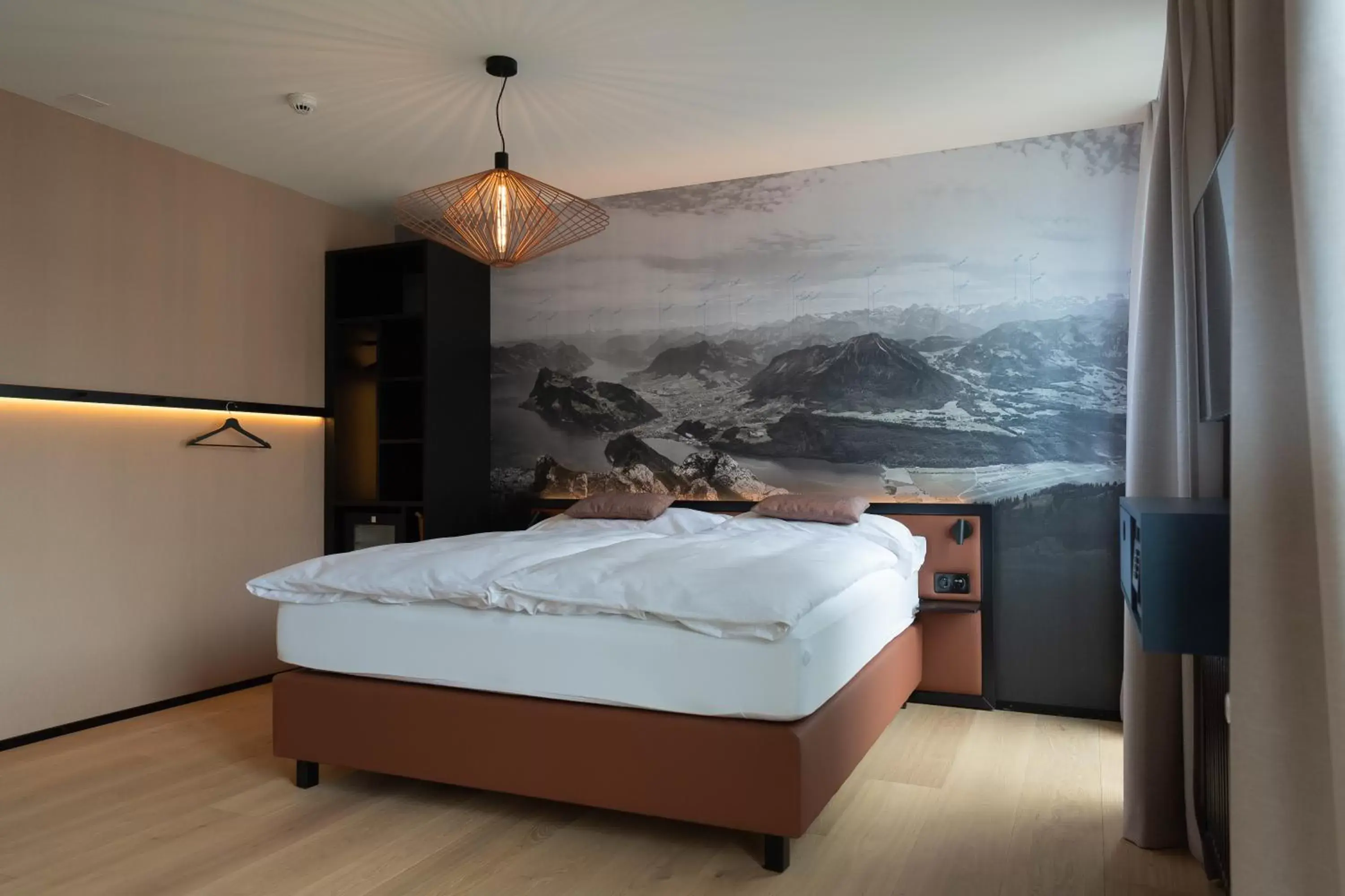 Photo of the whole room, Bed in Boutique Hotel Stanserhof