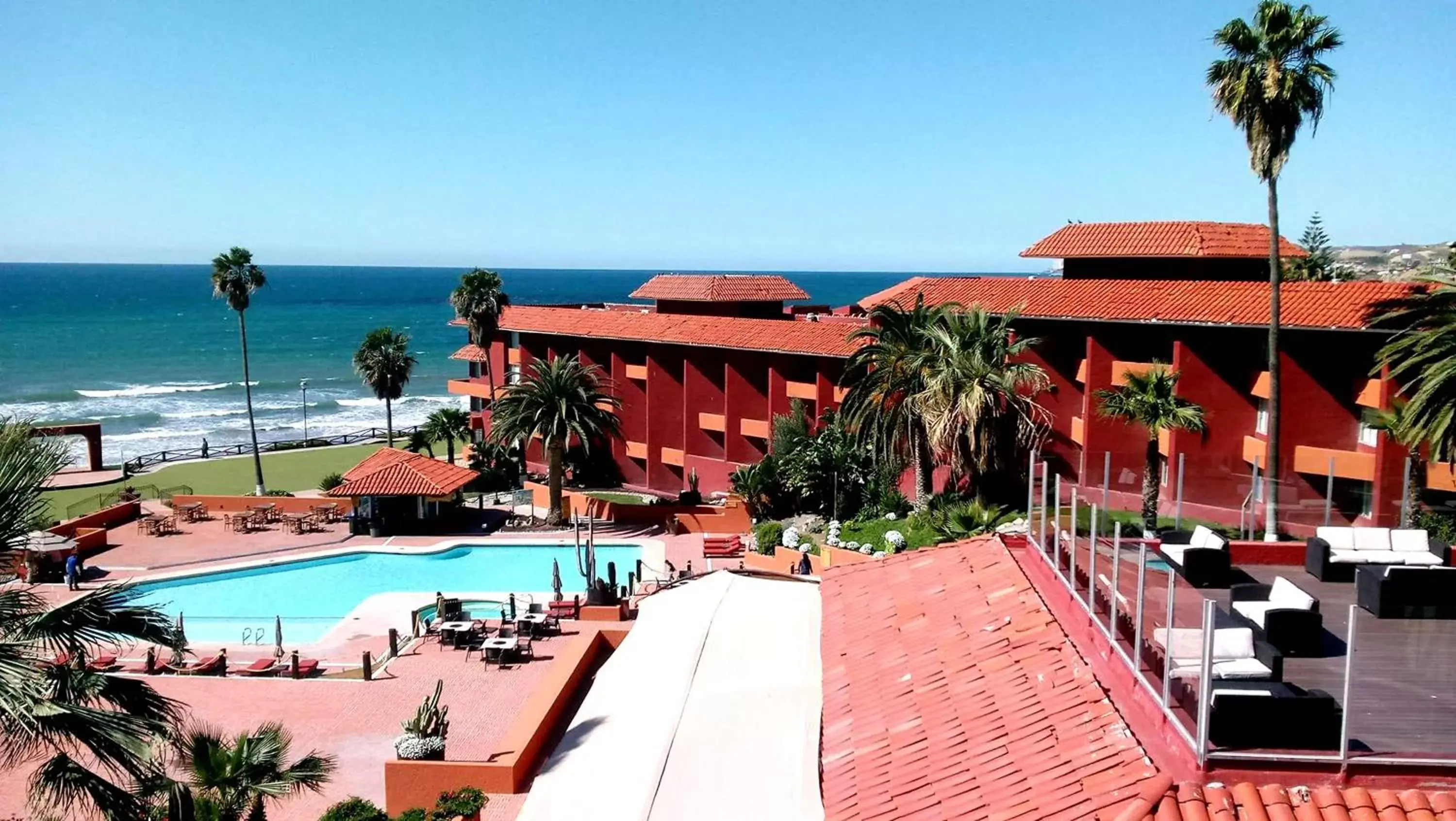Balcony/Terrace, Pool View in Puerto Nuevo Baja Hotel & Villas