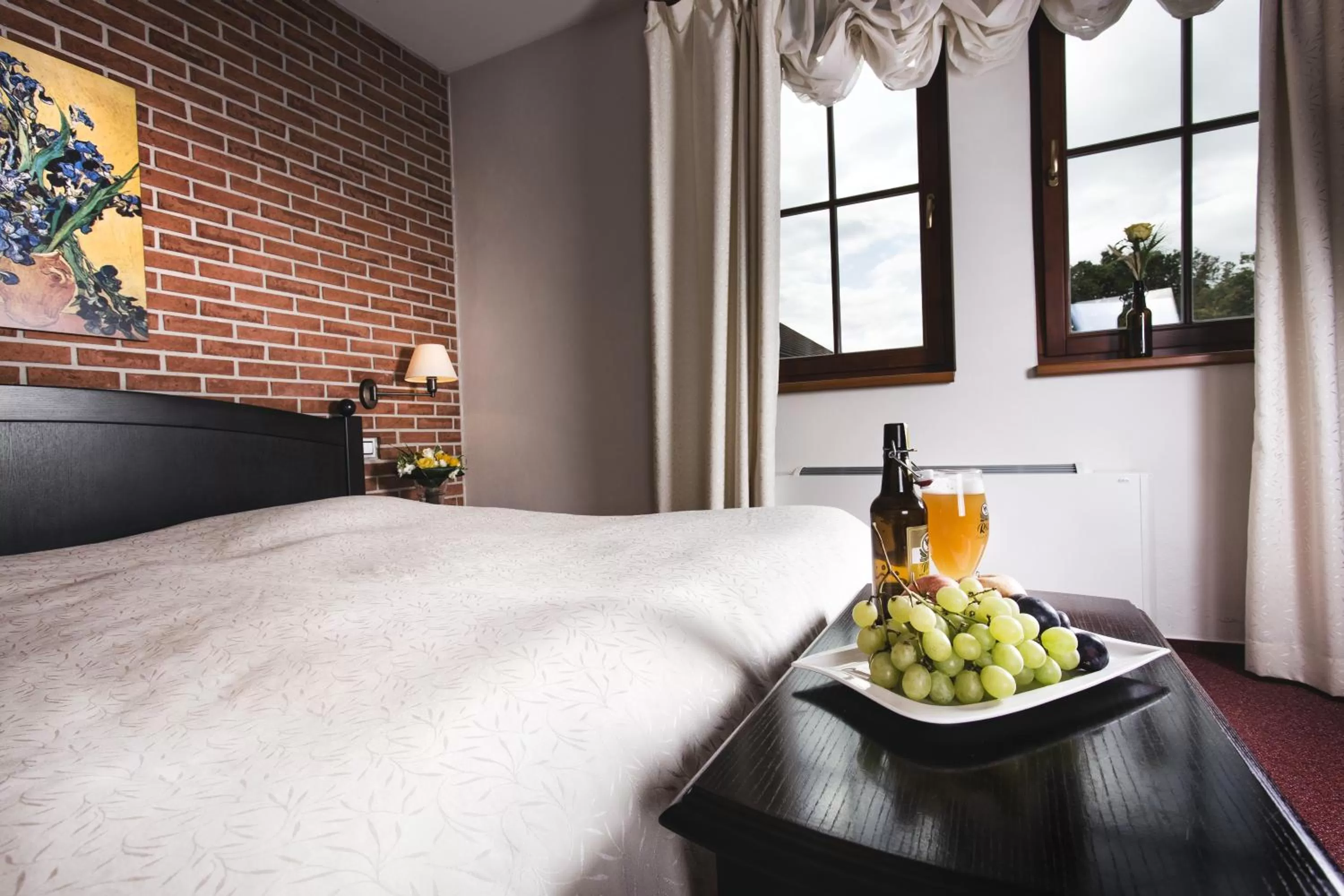 Decorative detail, Bed in Hotel Purkmistr