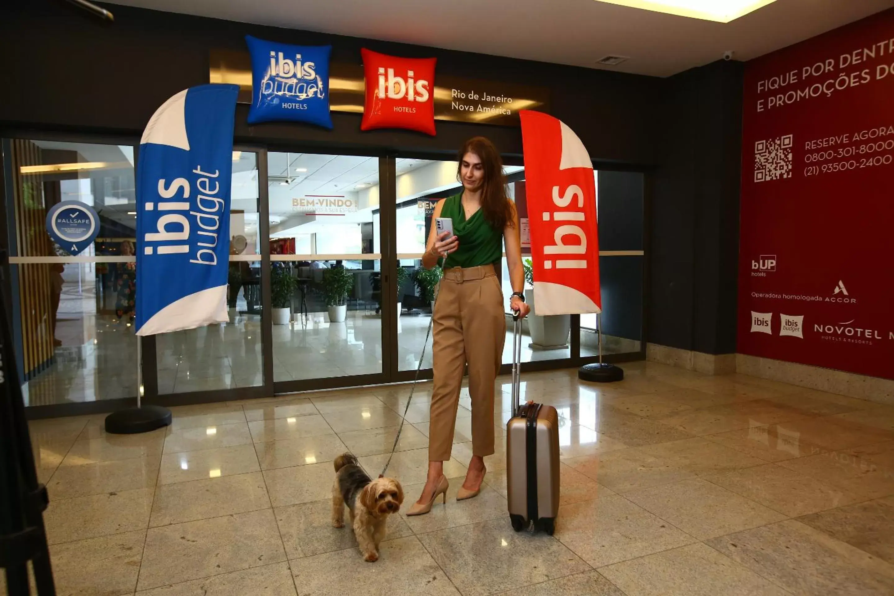 Lobby or reception in ibis budget Rio de Janeiro Nova America