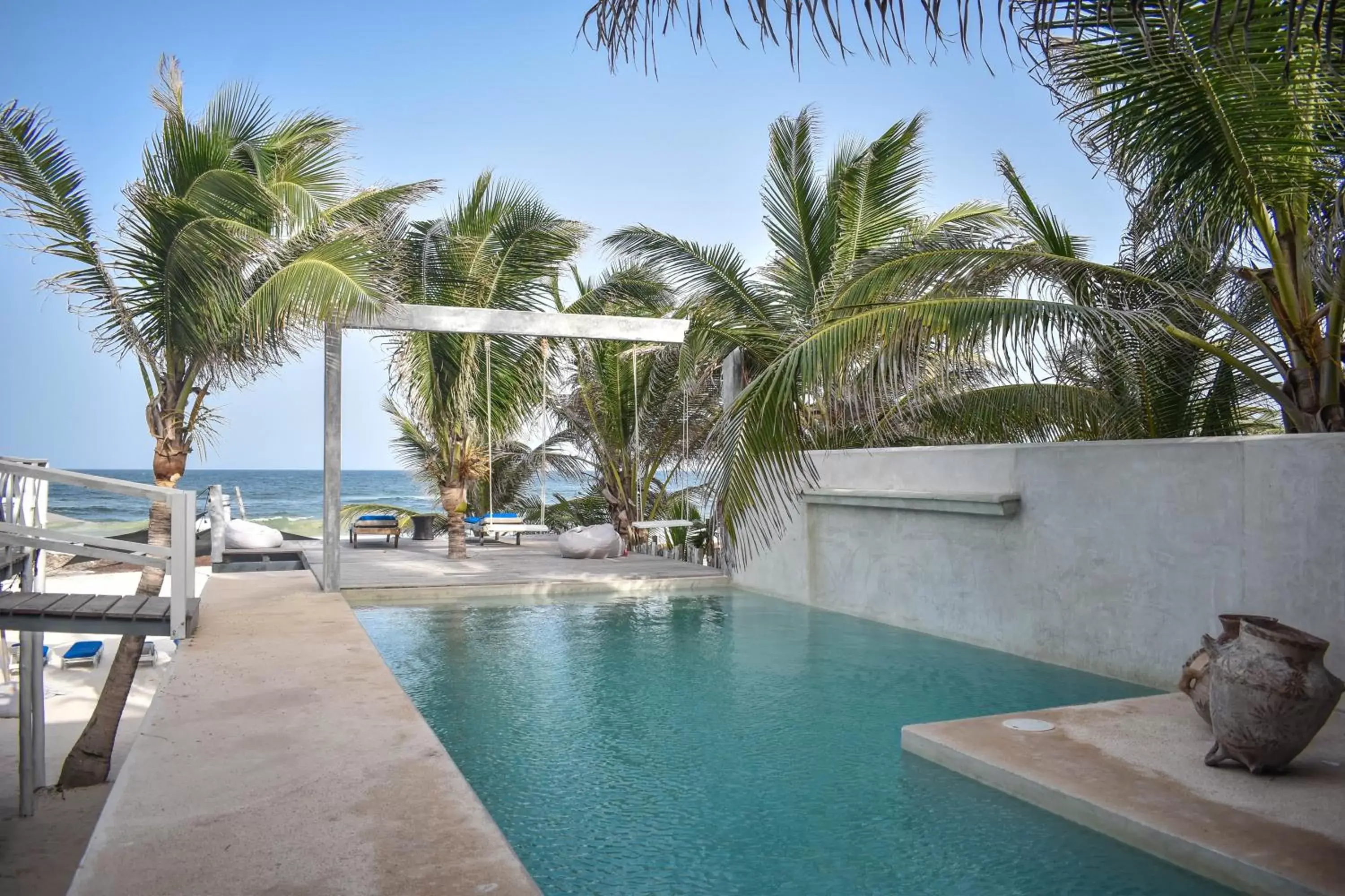 Swimming pool in Posada Lamar Tulum Beach Front and Pool