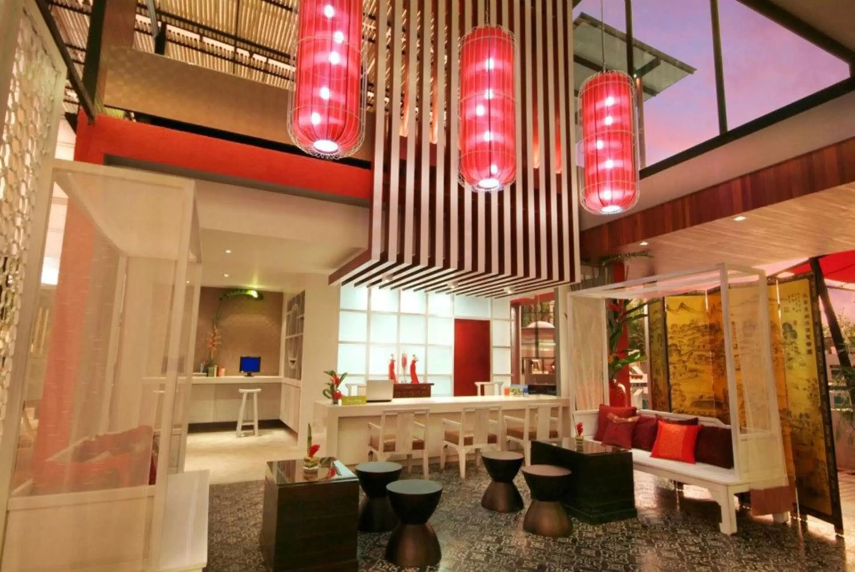 Lobby or reception, Restaurant/Places to Eat in Red Ginger Chic Resort - SHA Extra Plus