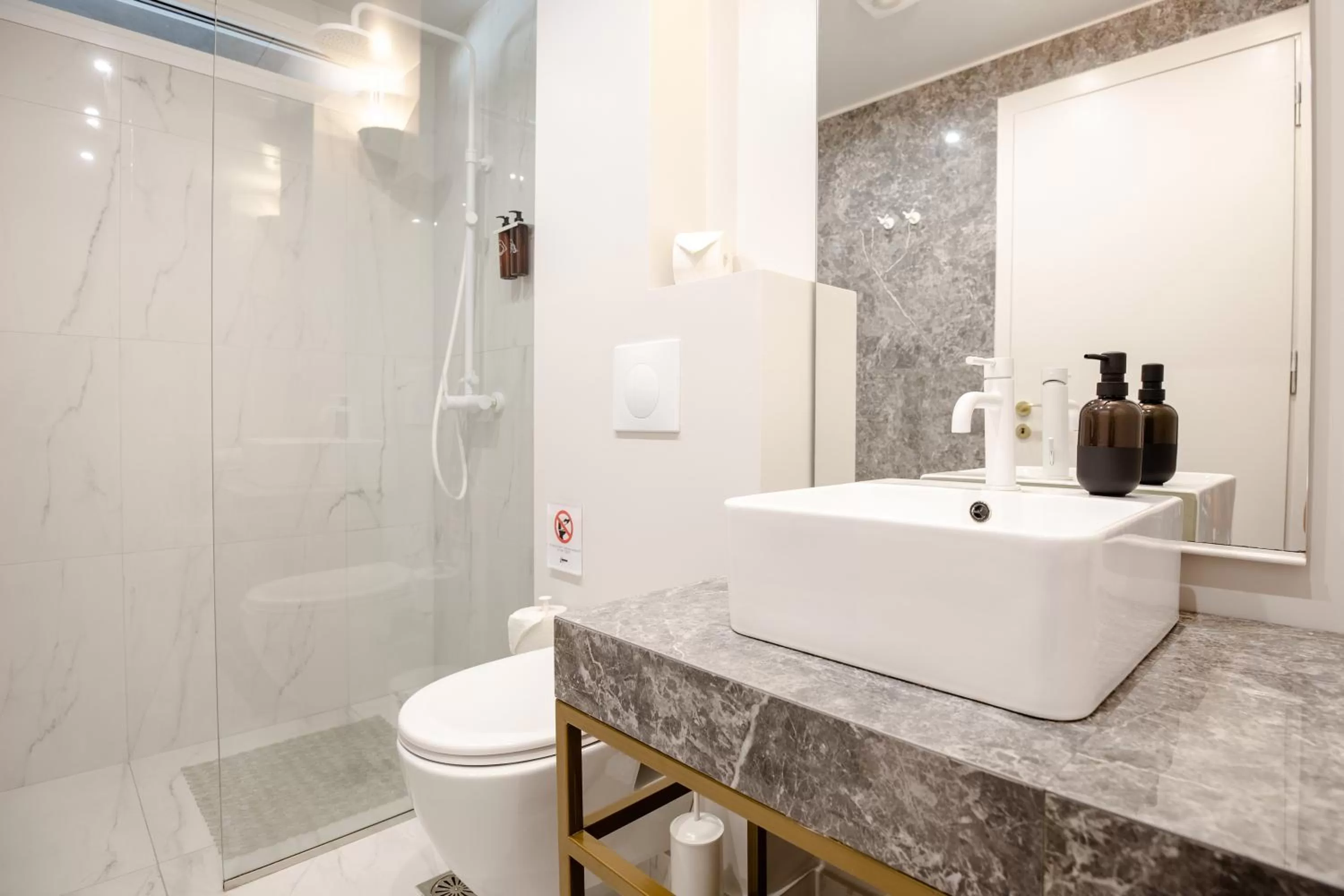 Bathroom in Downtown Athens Lofts - The Acropolis Observatory