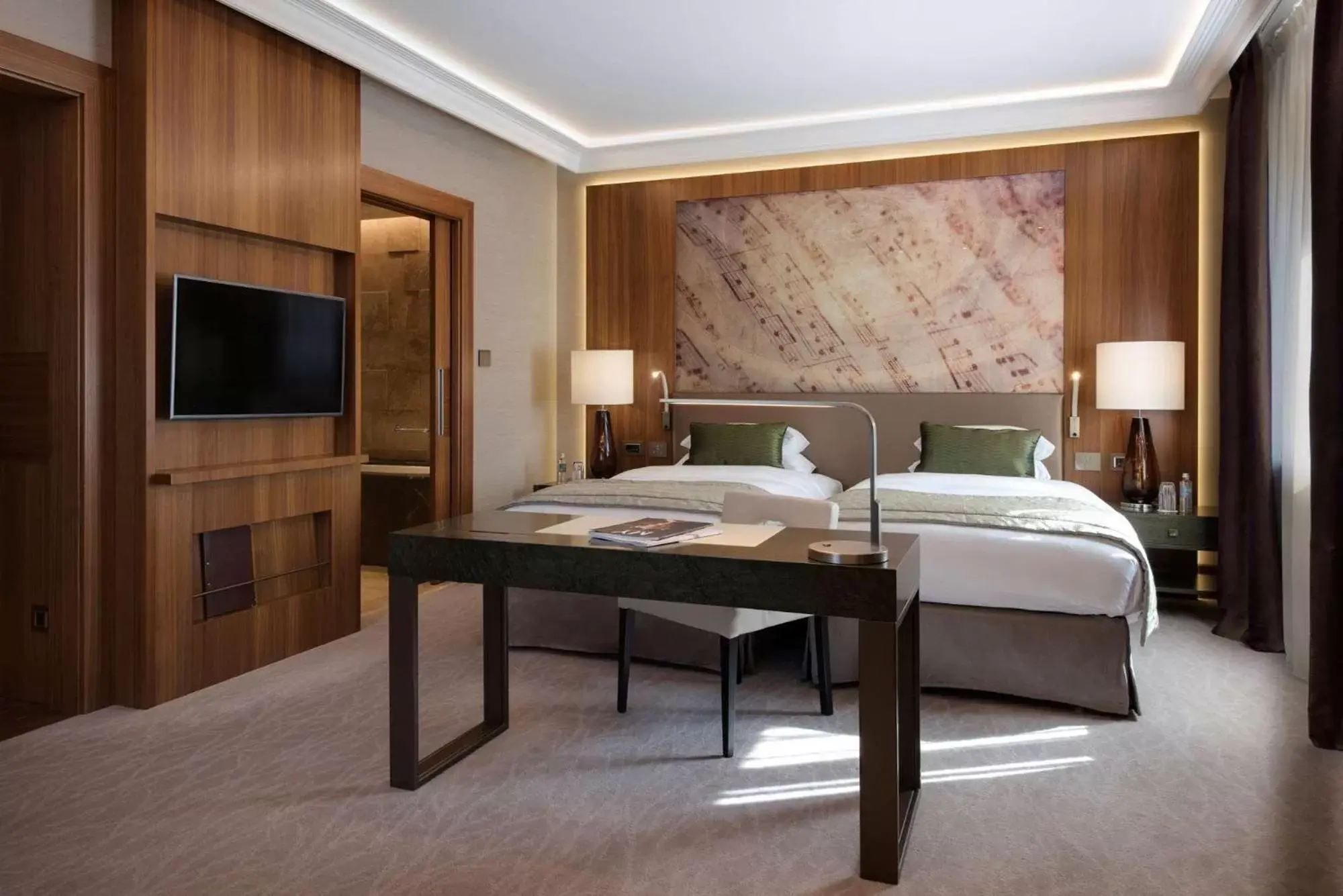 Bedroom, Bed in Grand Hotel Kempinski Riga