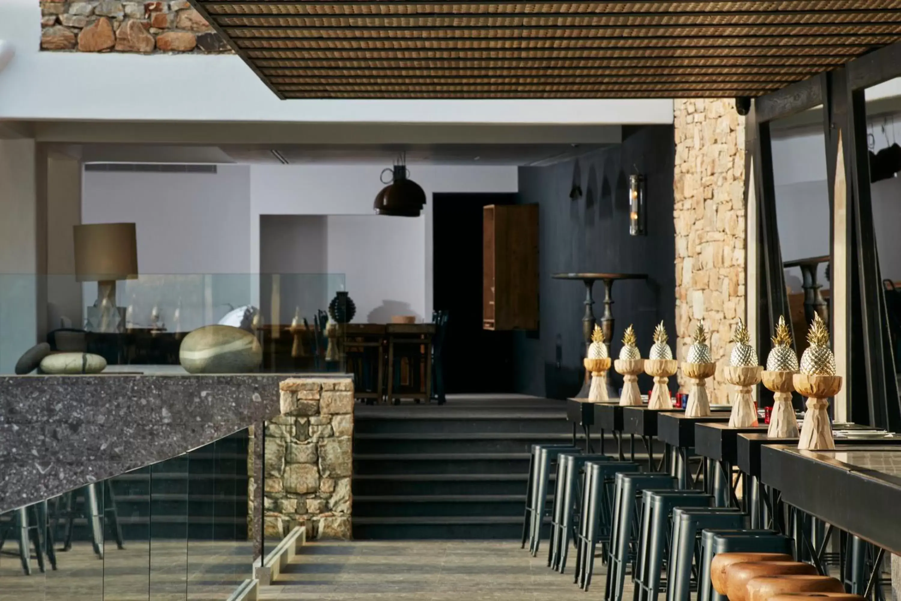 Lounge or bar in Myconian Avaton - Design Hotels