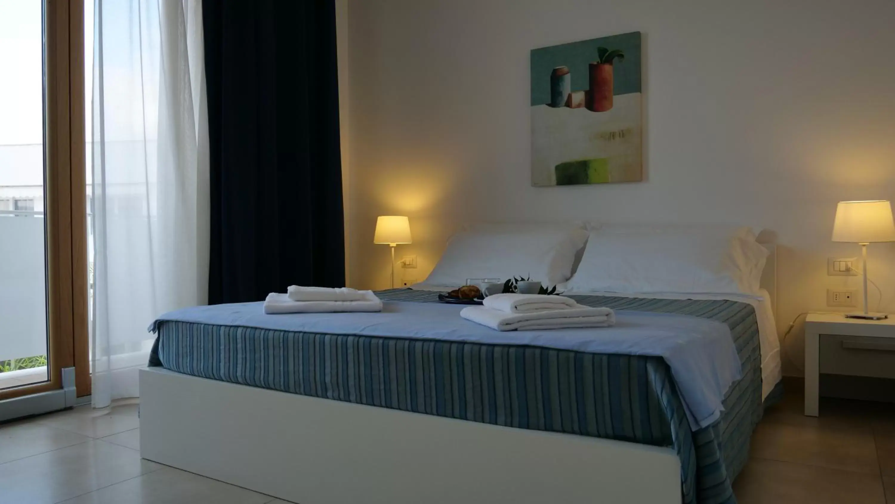Bedroom, Bed in La Corte di Leuca Residence & SPA
