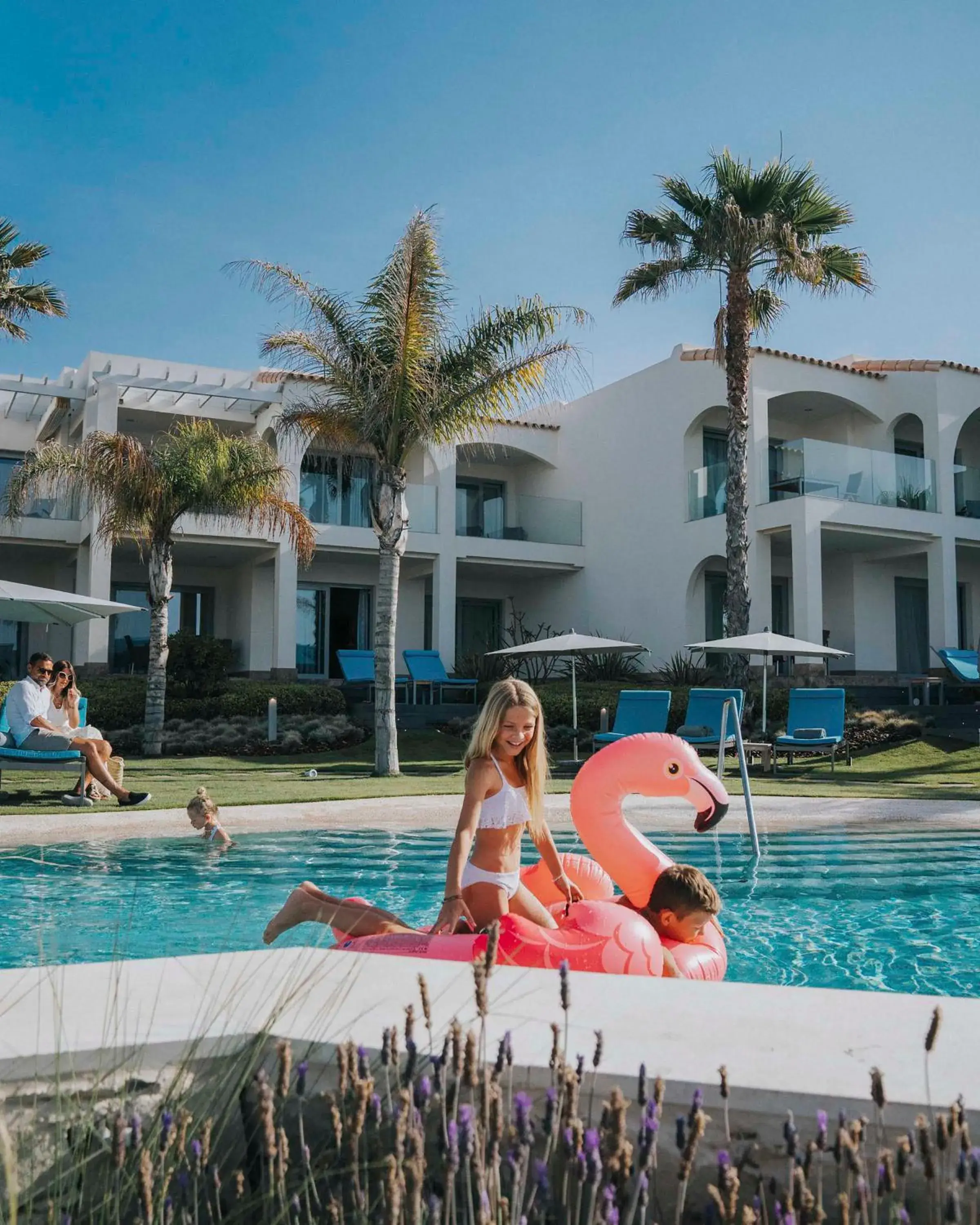 Family, Swimming Pool in 7Pines Resort Ibiza