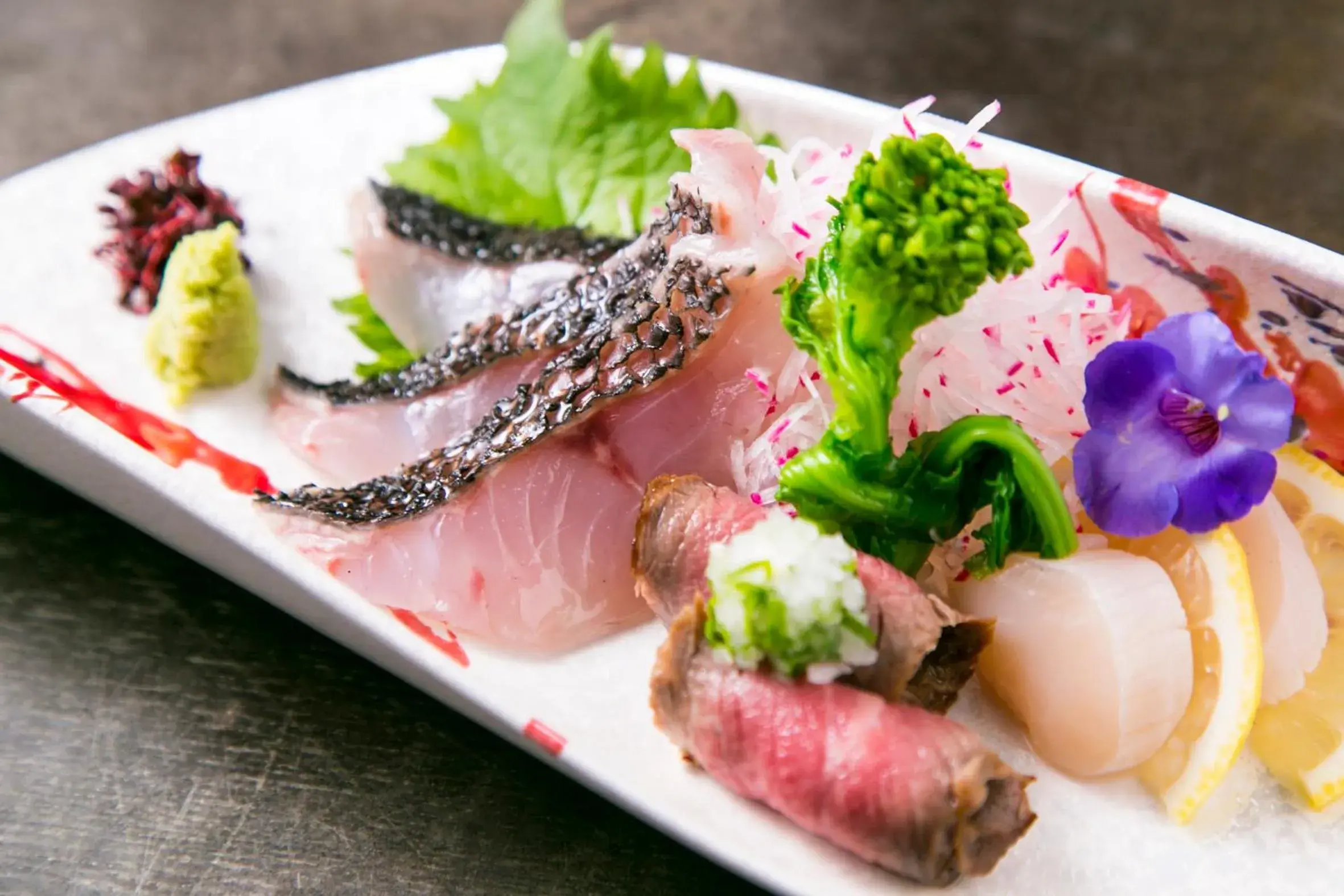 Food close-up in Ryokan Yoshidaya Food close-up in Ryokan Yoshidaya