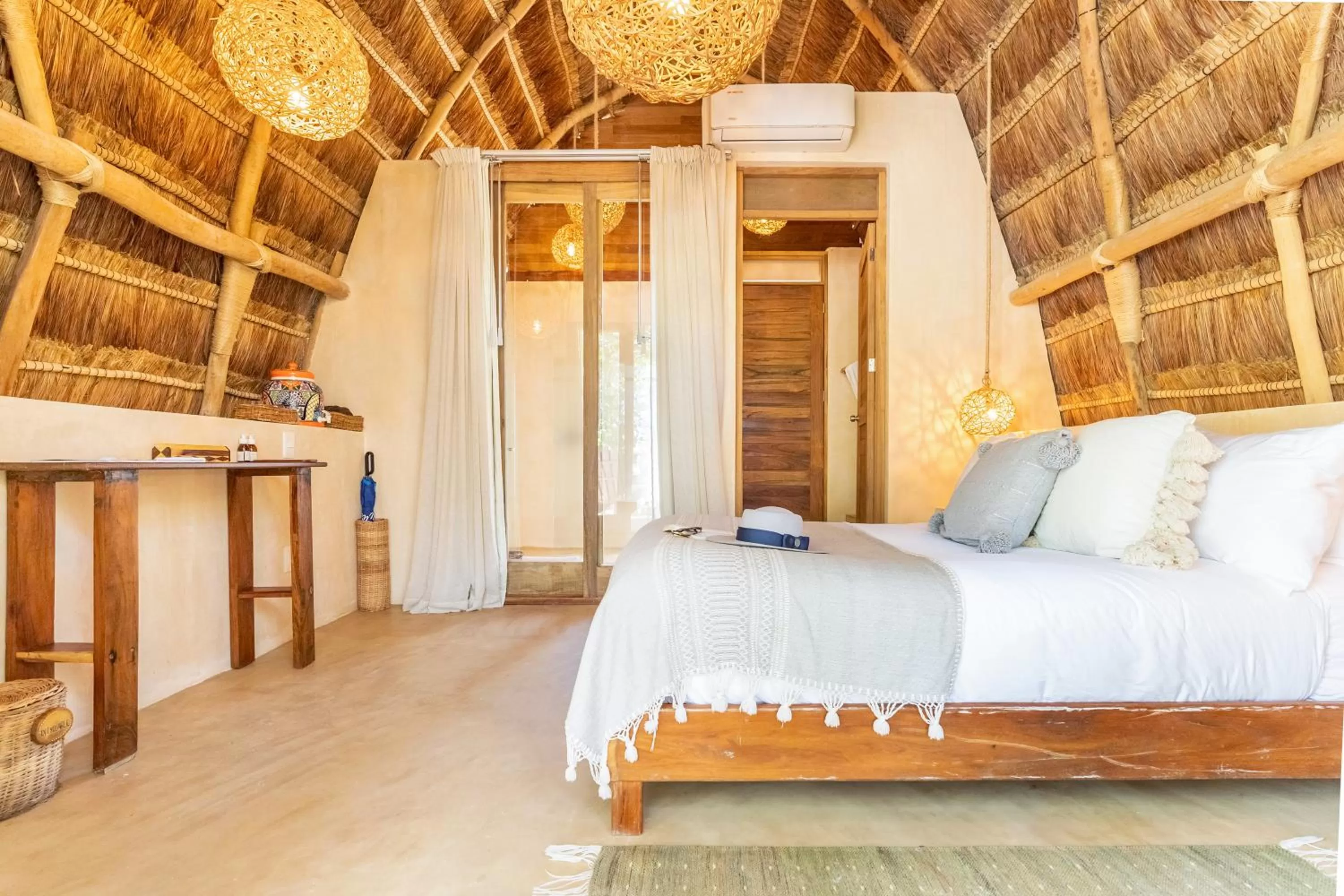 Bed in Ahau Tulum - Beachfront Hotel