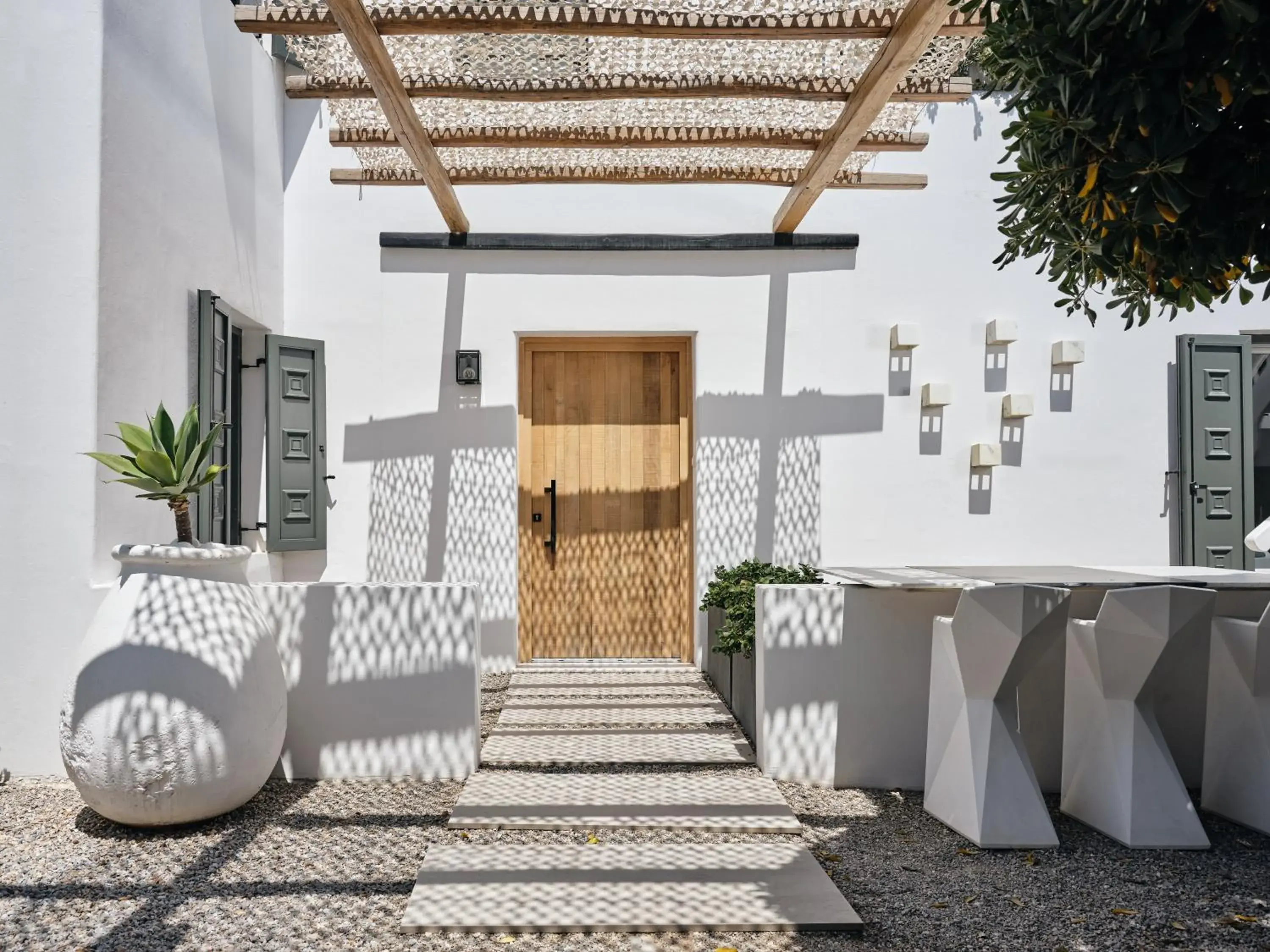 Facade/entrance in Belvedere Mykonos - Main Hotel