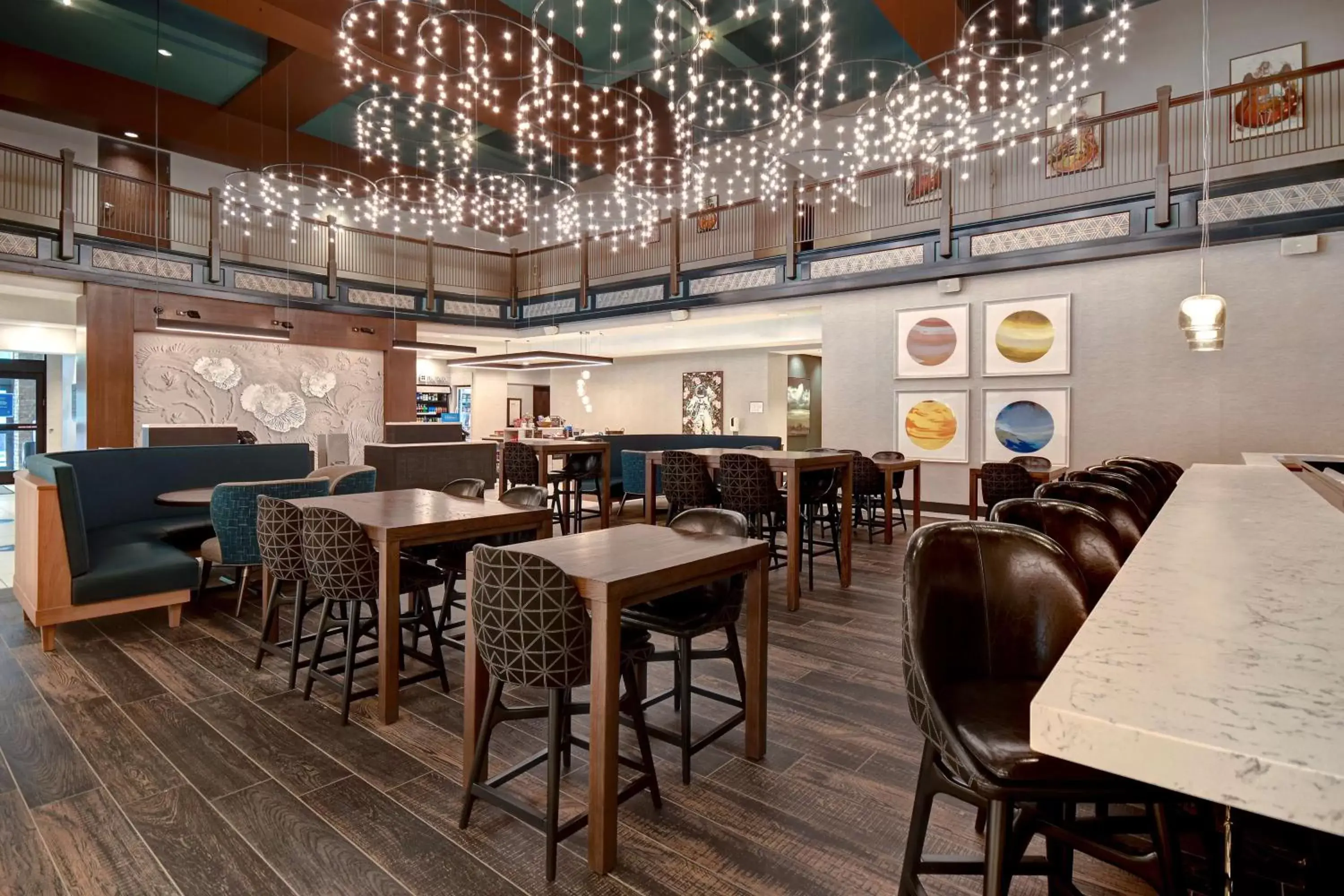 Dining area, Restaurant/Places to Eat in Hilton Garden Inn Kalamazoo Downtown