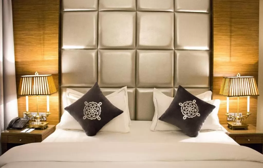 Bed in Harir Palace Hotel