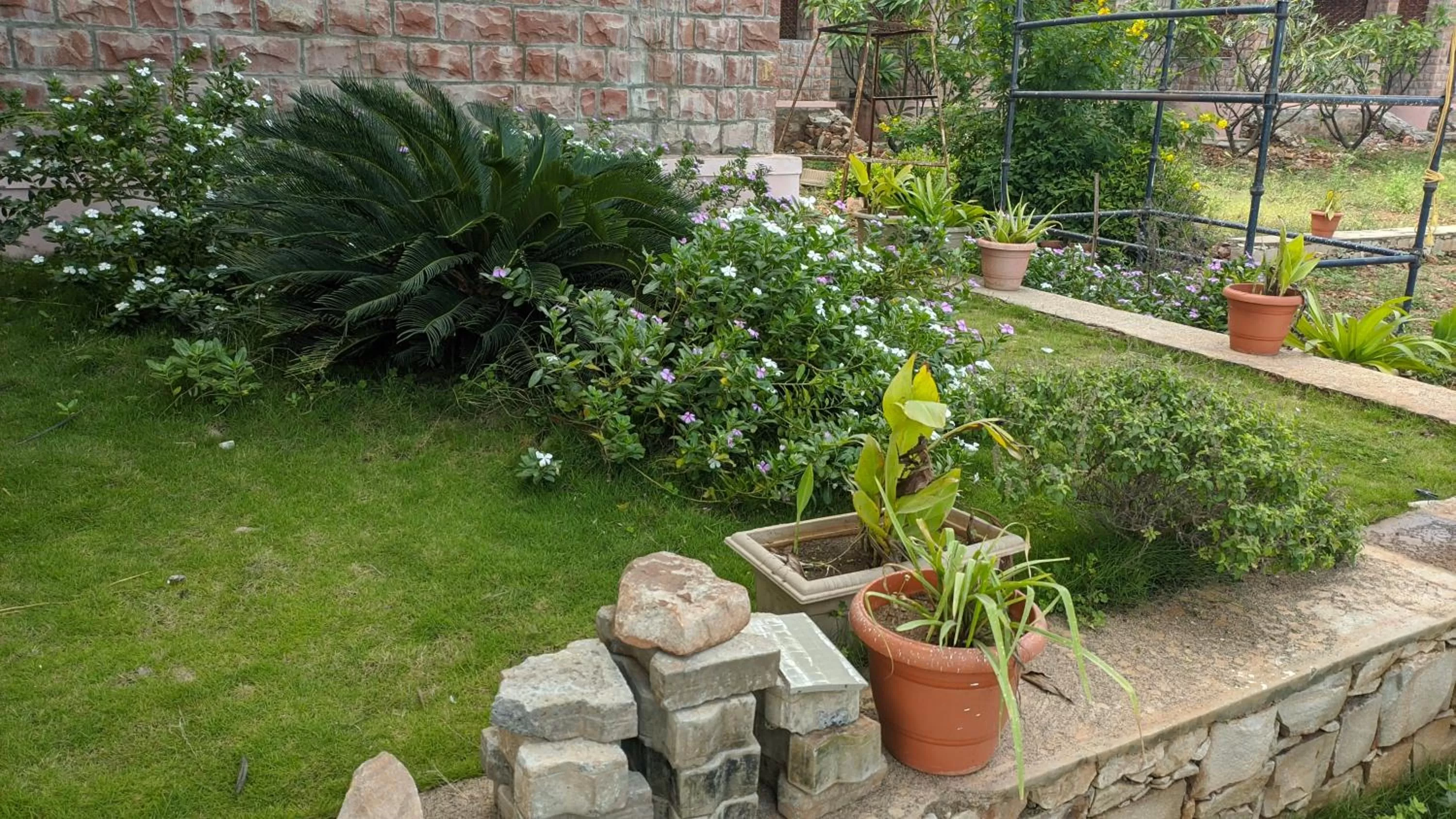 Garden in Kanthi Resorts Badami