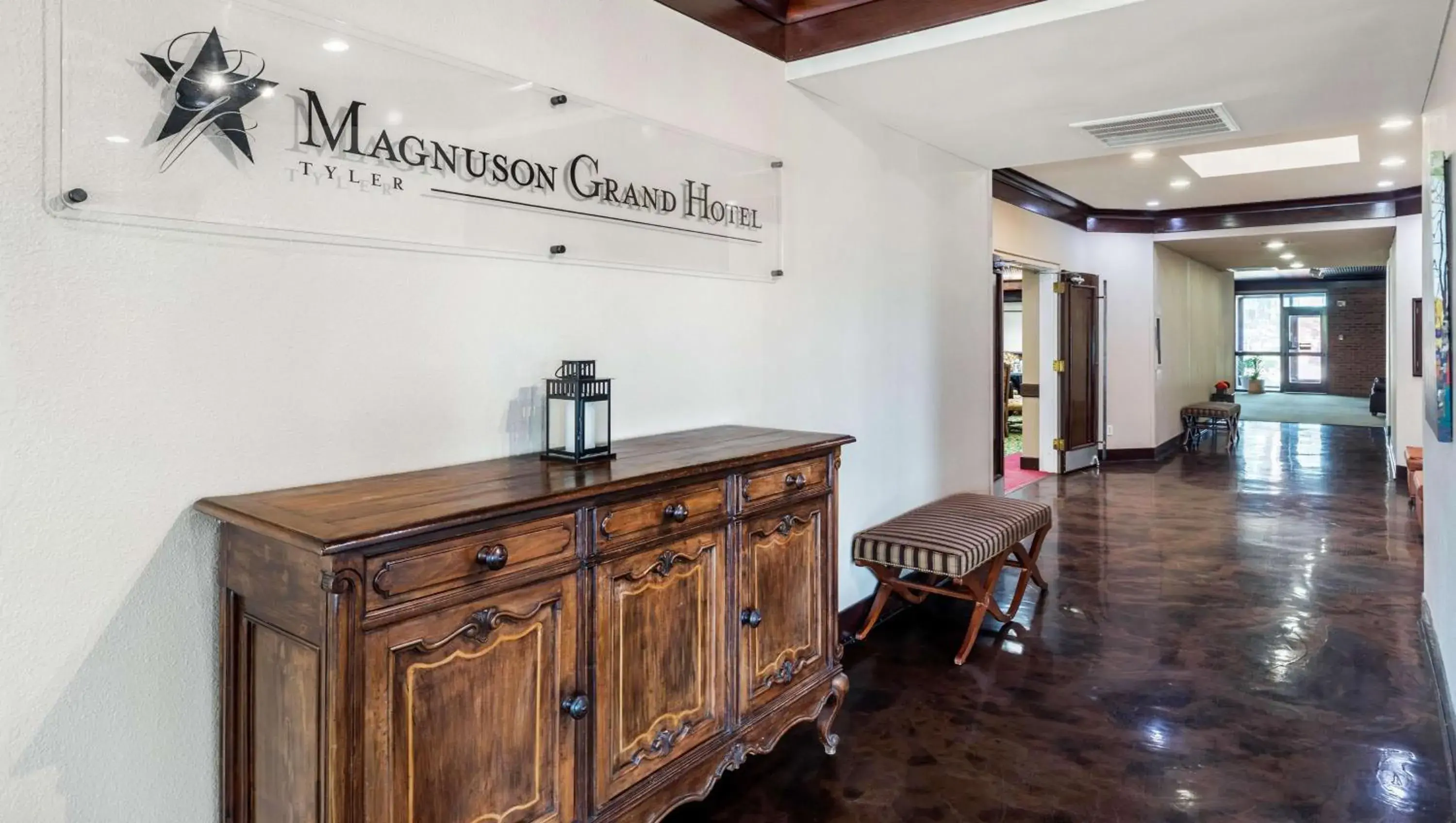 Lobby or reception in Magnuson Grand Hotel and Conference Center Tyler Lobby or reception in Magnuson Grand Hotel and Conference Center Tyler