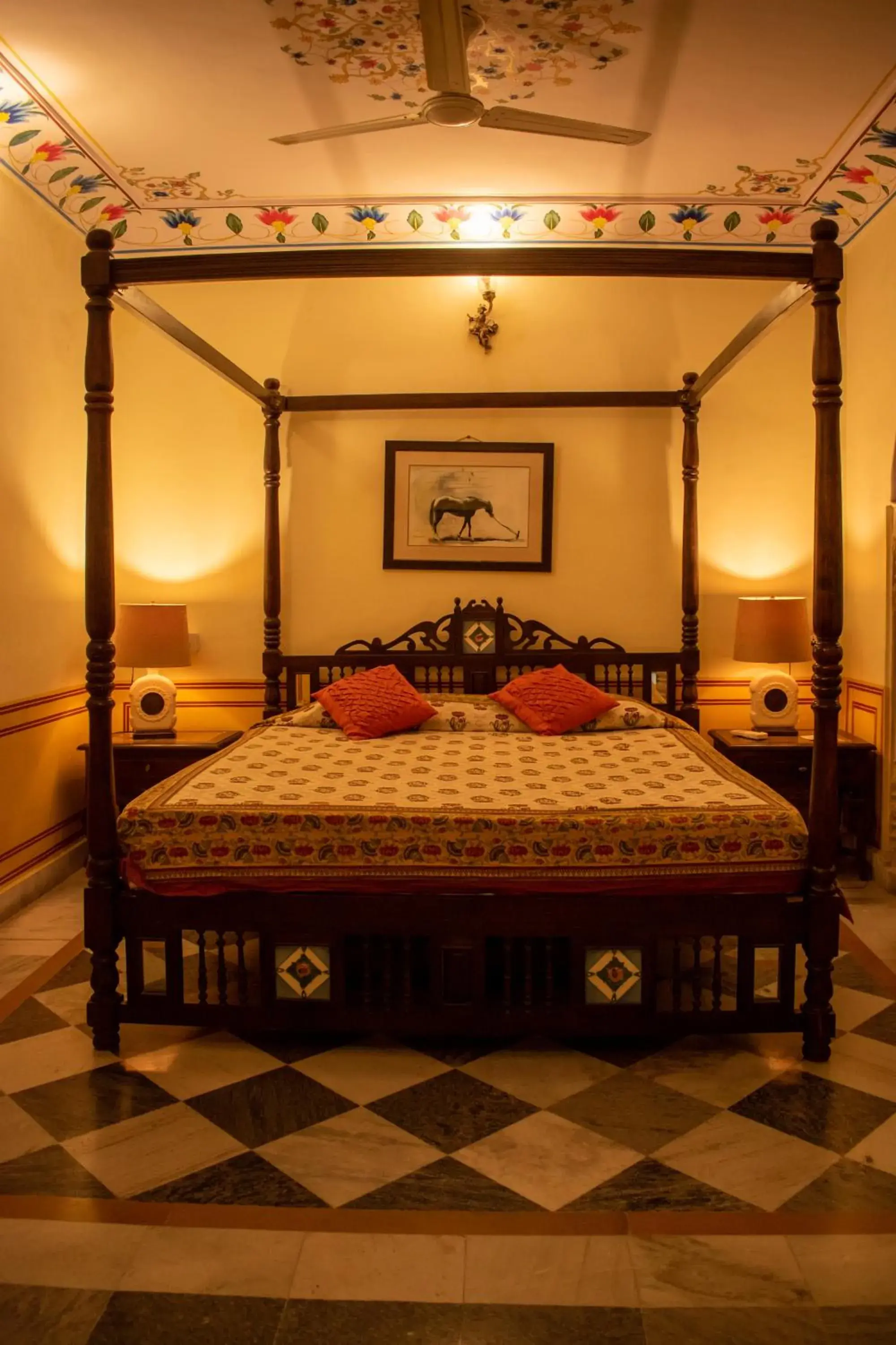 Bed in Hotel Bissau Palace