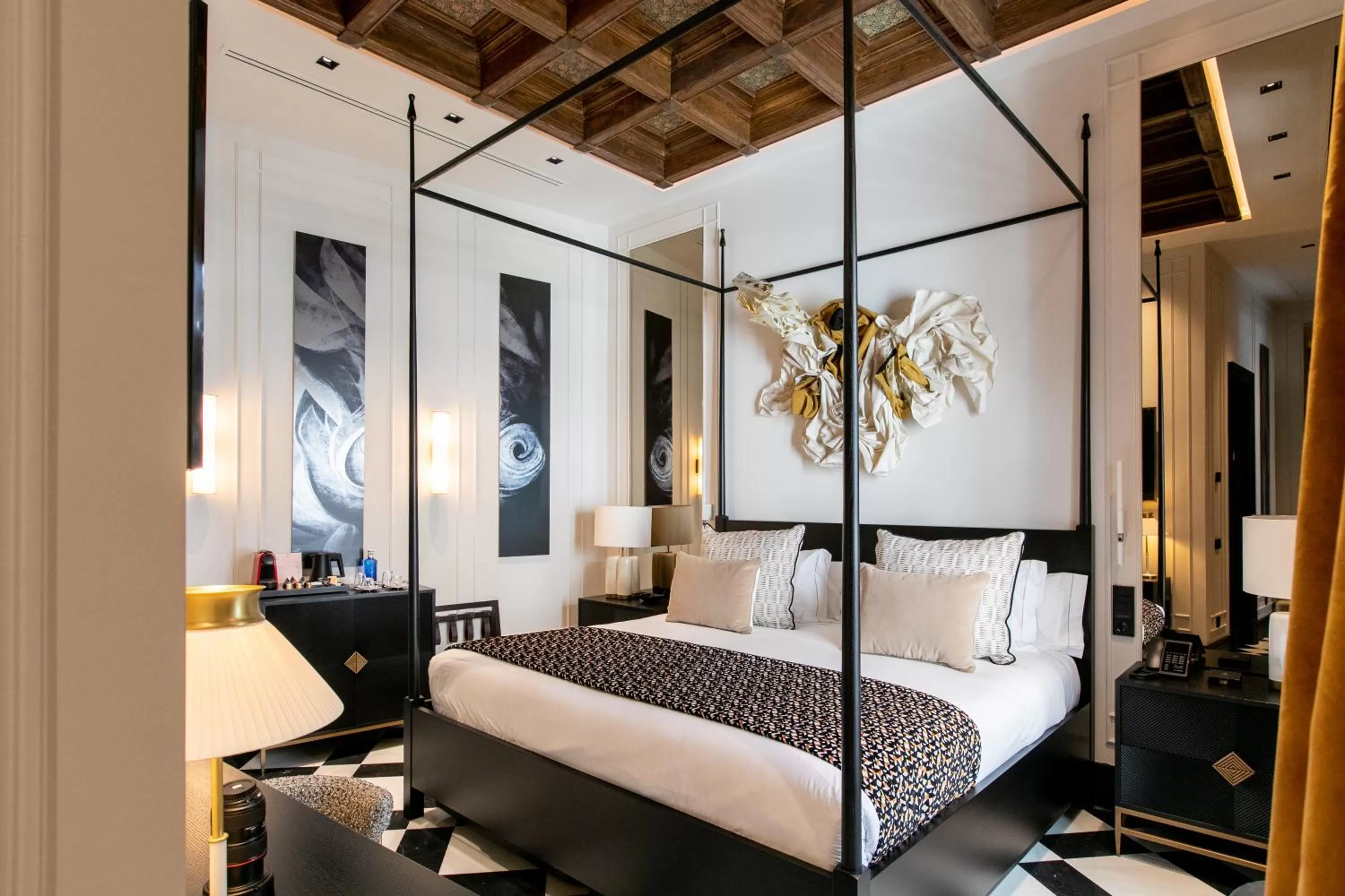 Bed in Hotel Casa Palacio Don Ramón