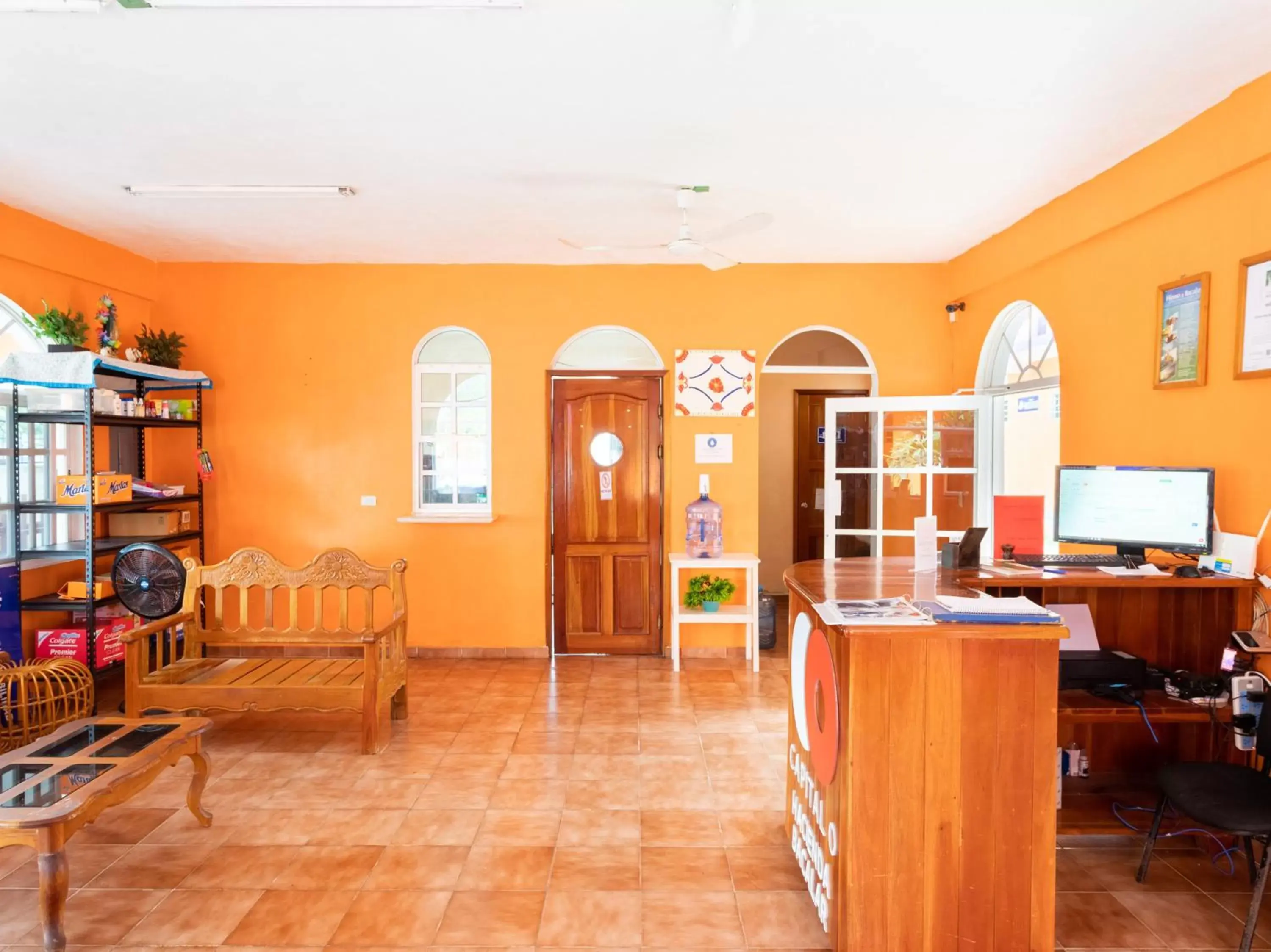 Lobby or reception in Hotel Hacienda Bacalar