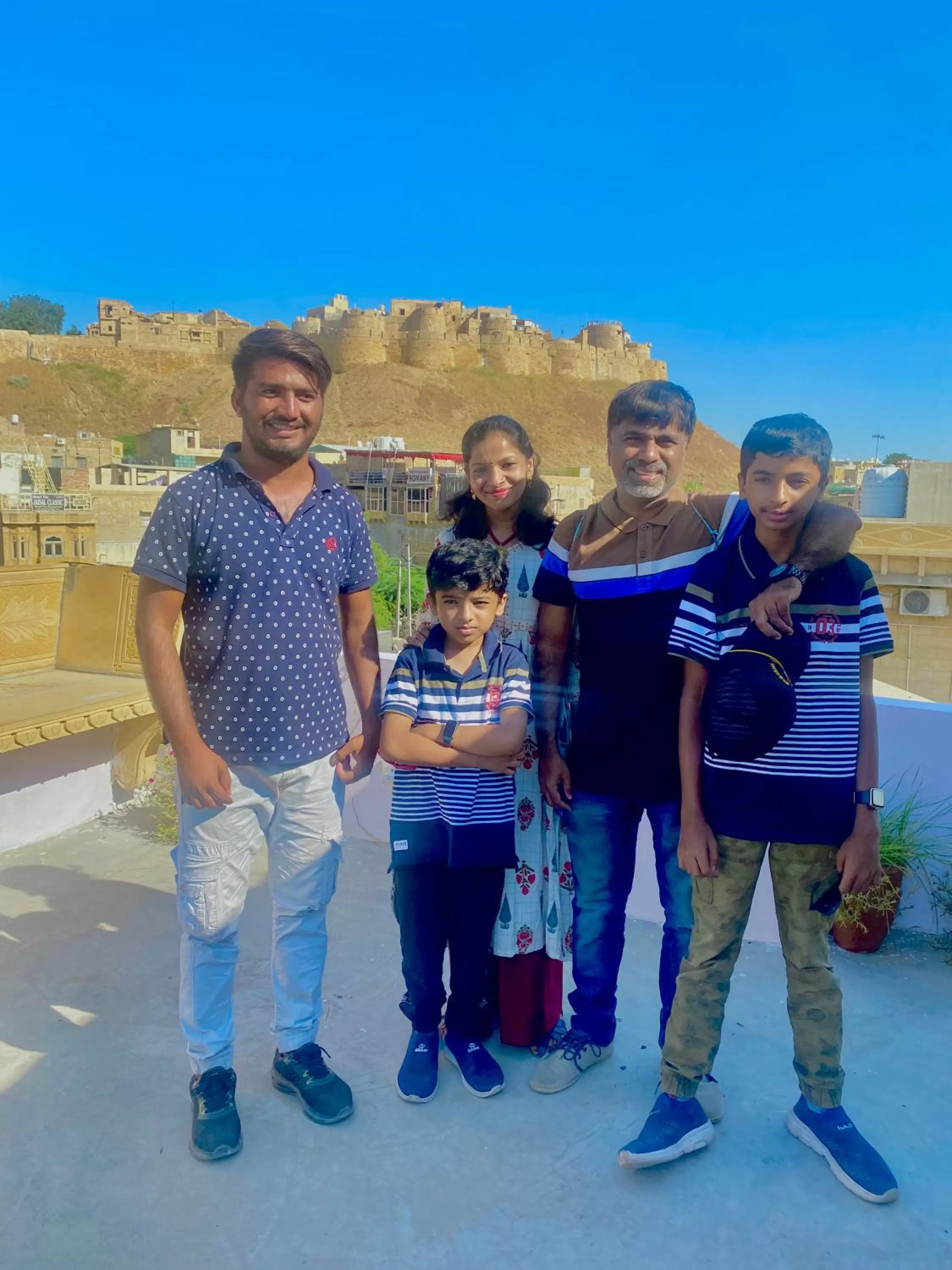Family in Hotel Murad Haveli