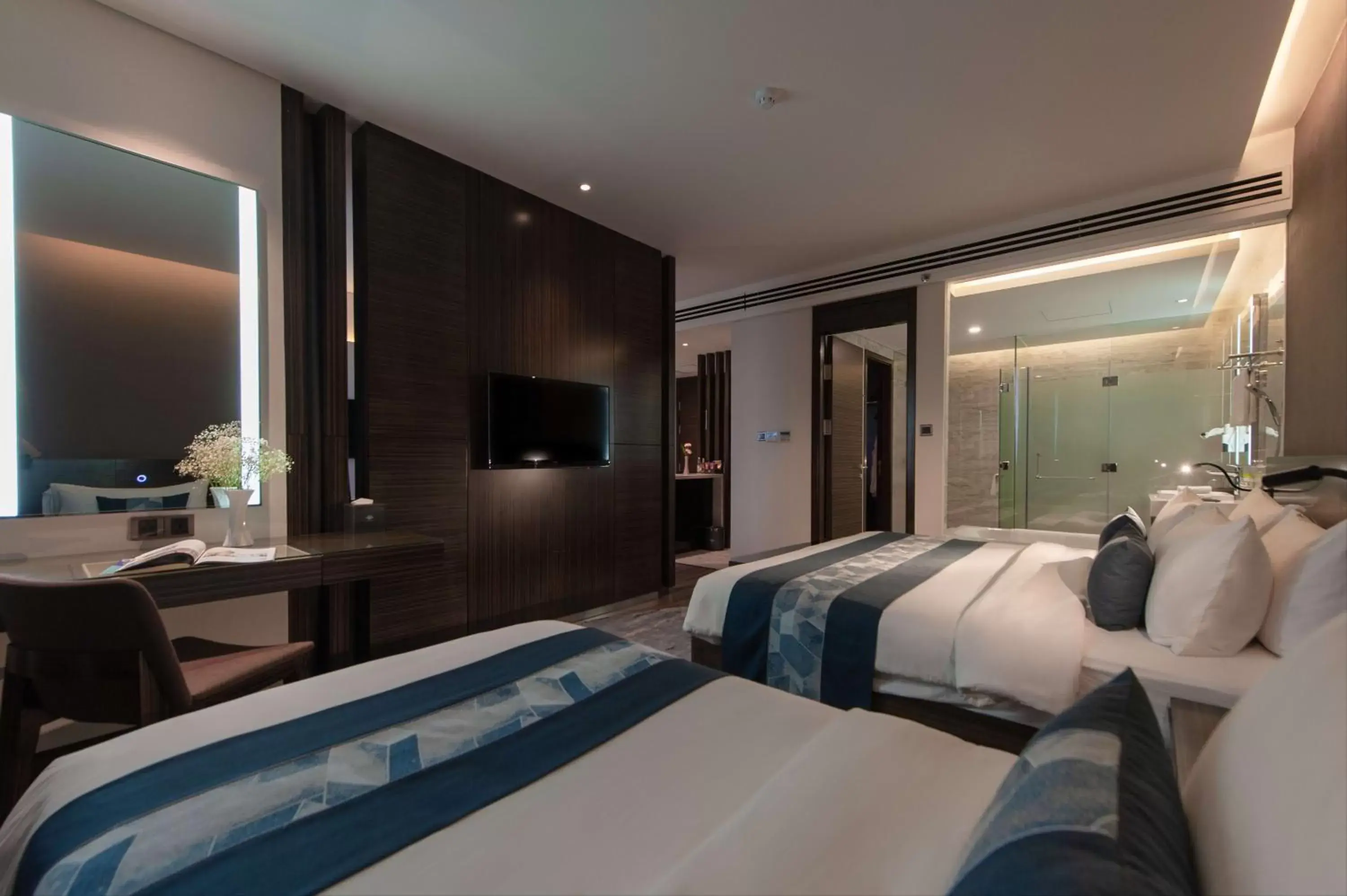 Bed in Queen Ann Nha Trang Hotel