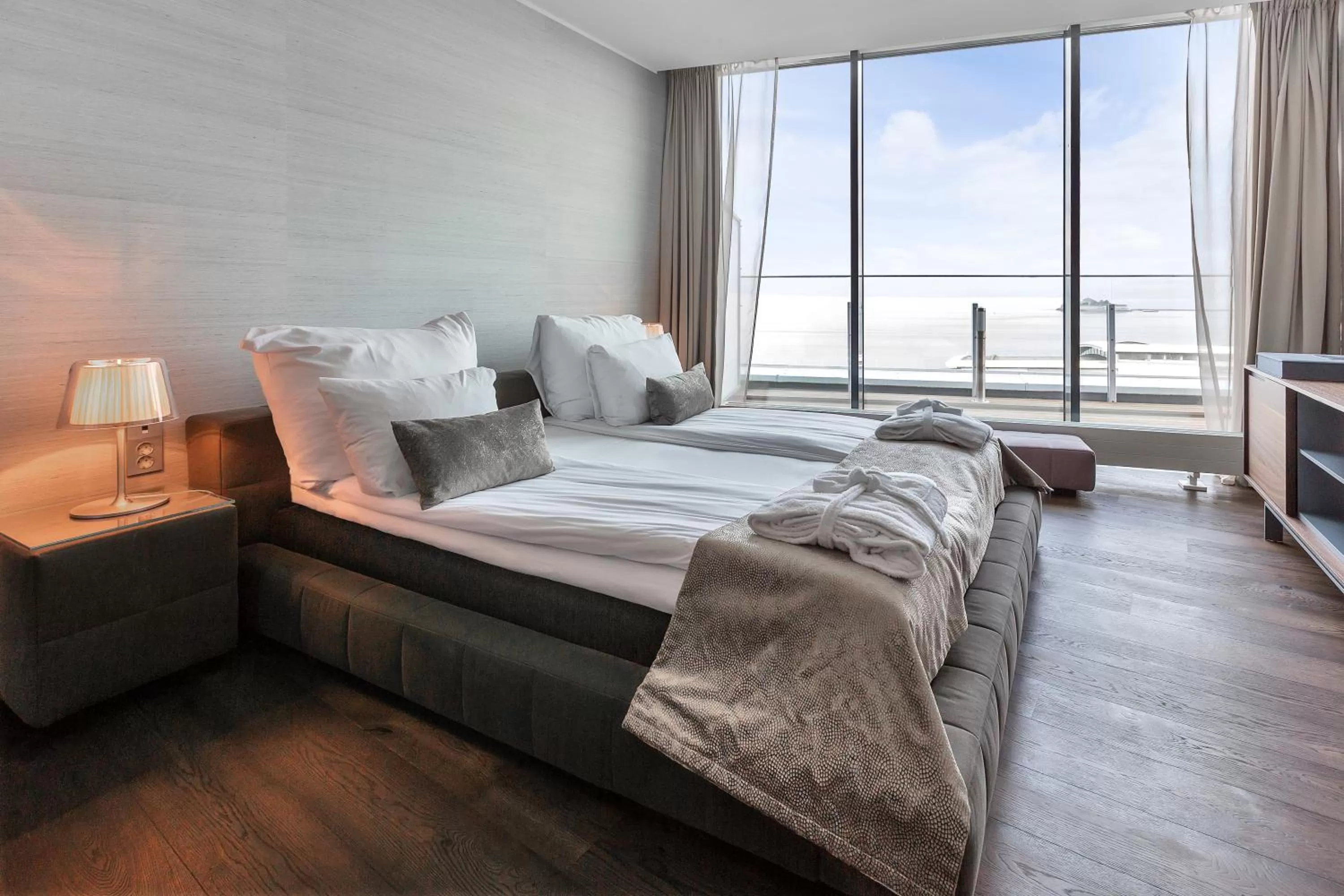 Bed in Clarion Hotel Trondheim