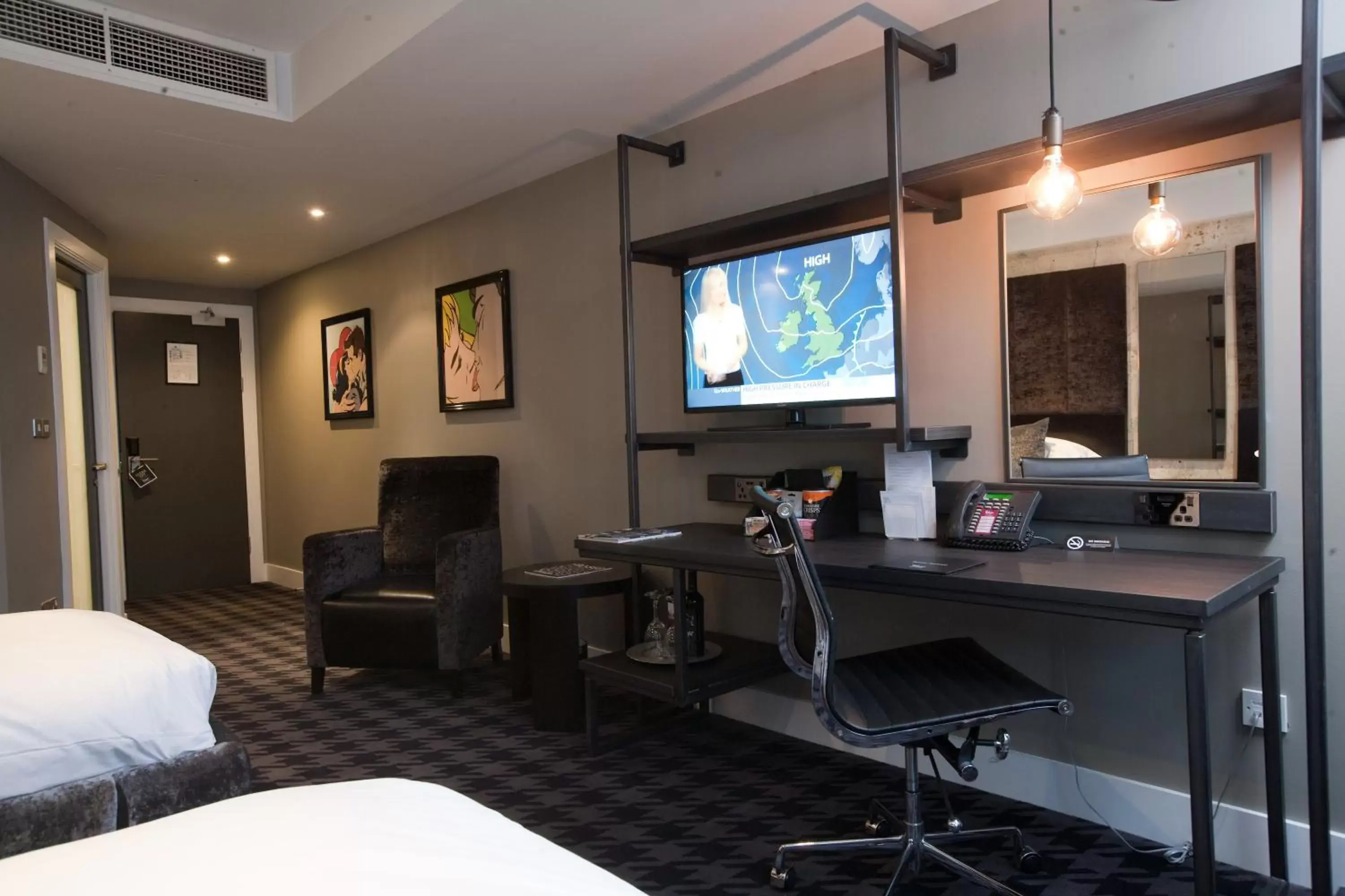 Bedroom, TV/Entertainment Center in Malmaison Birmingham