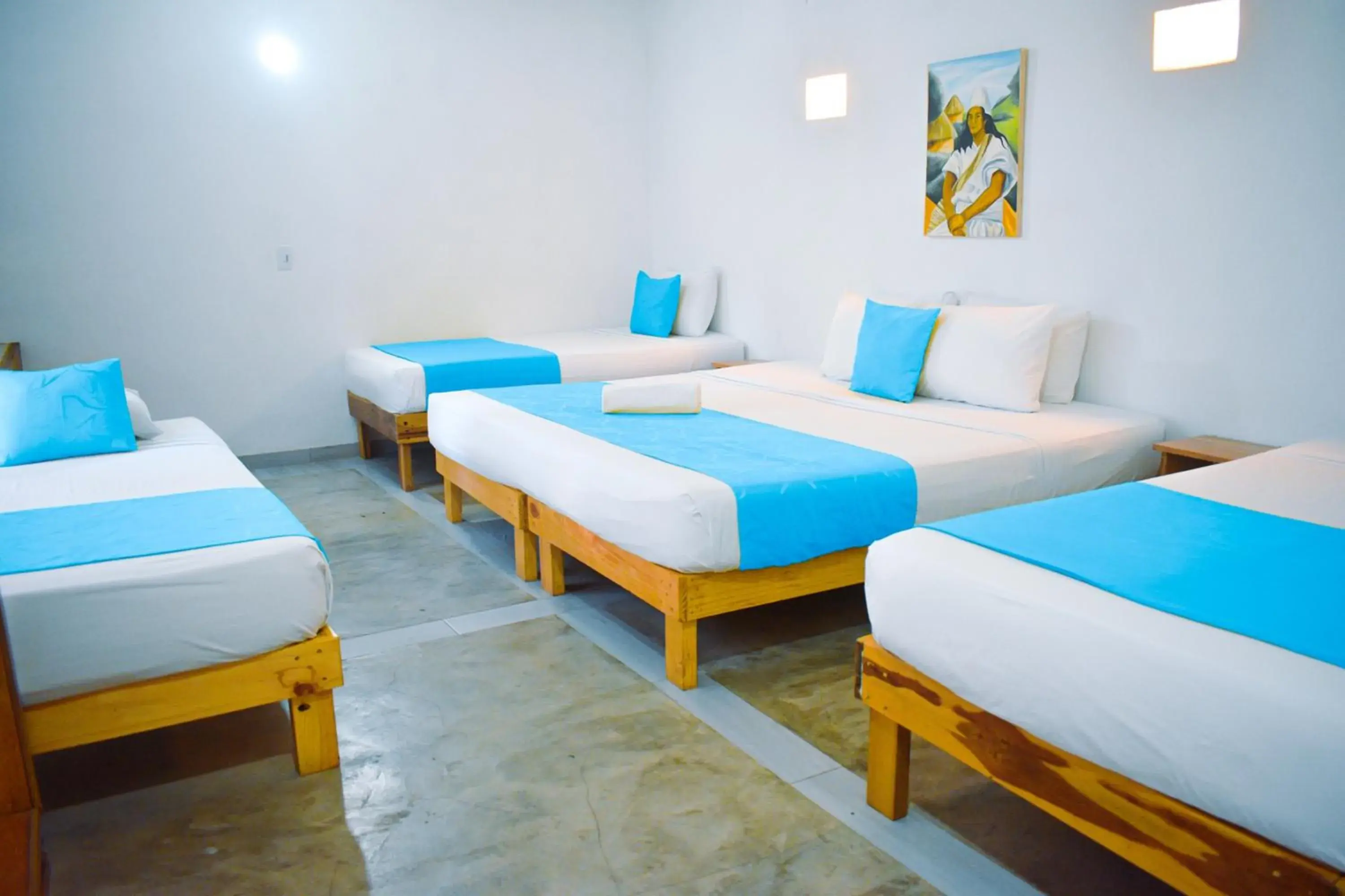 Bed in Hotel Sansiraka