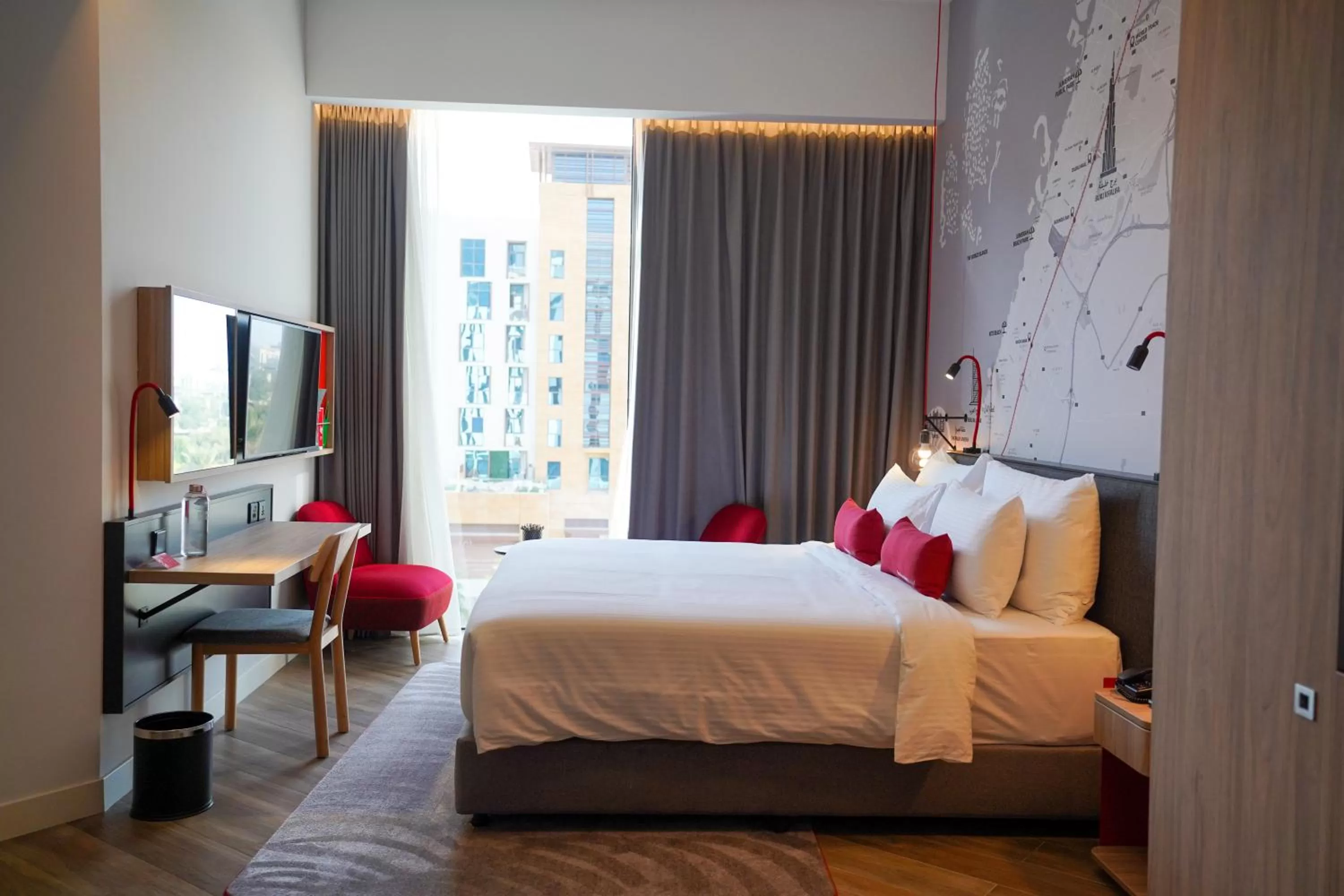 Bed in IntercityHotel Dubai Jaddaf Waterfront