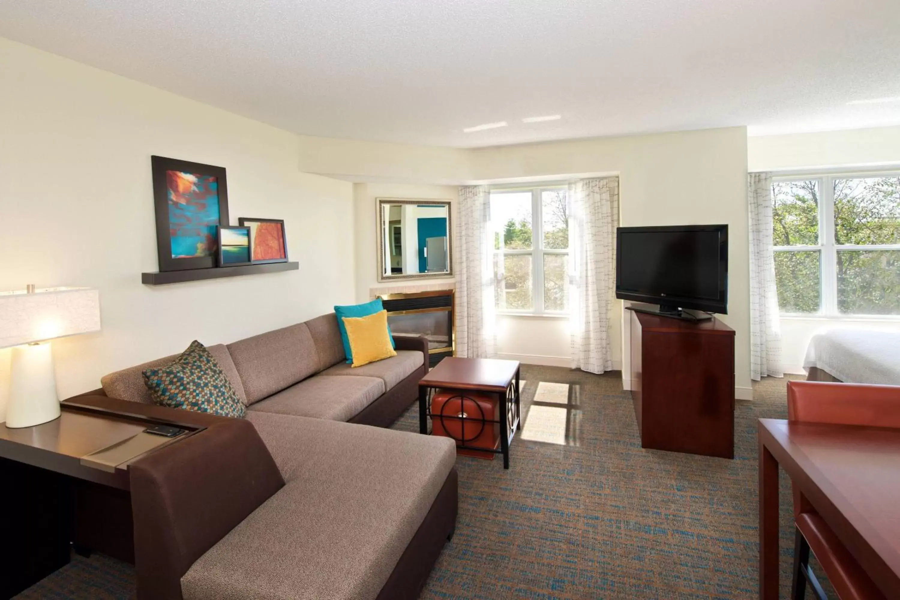 Queen Studio Suite with Sofa Bed in Residence Inn by Marriott Evansville East