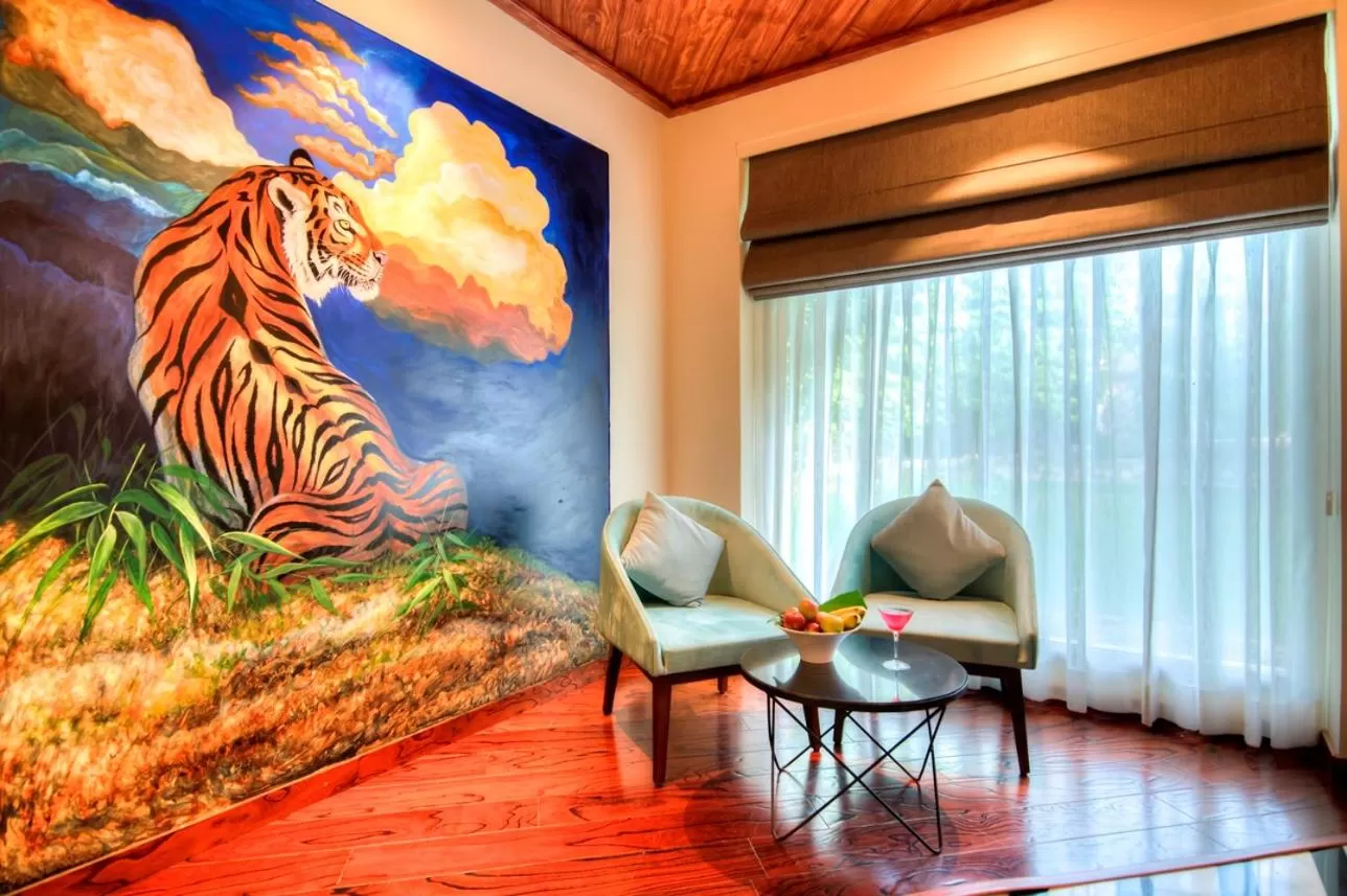 Seating area in The Fern Ranthambore Forest Resort Rajasthan