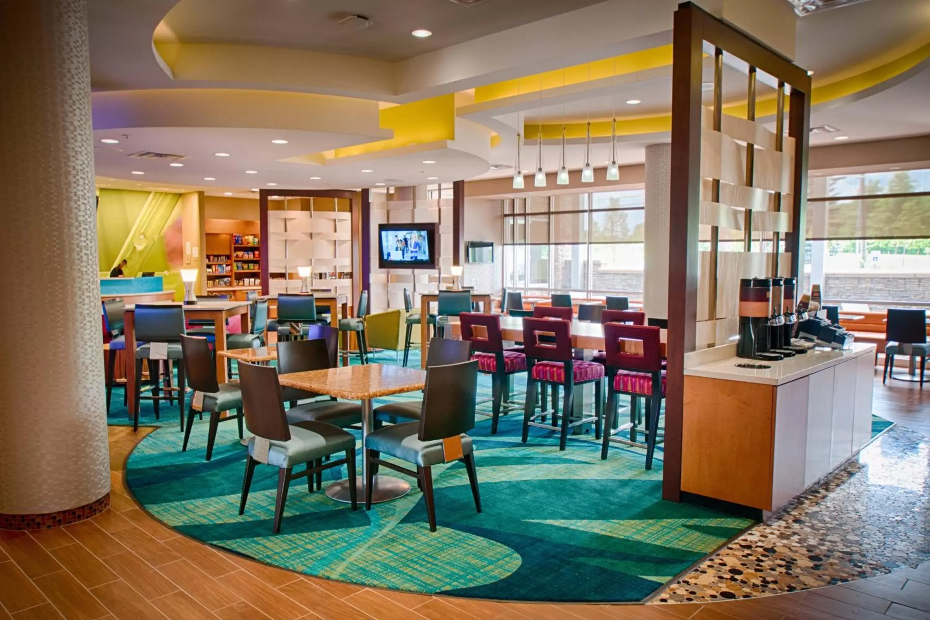 Lobby or reception, Restaurant/Places to Eat in SpringHill Suites by Marriott Canton