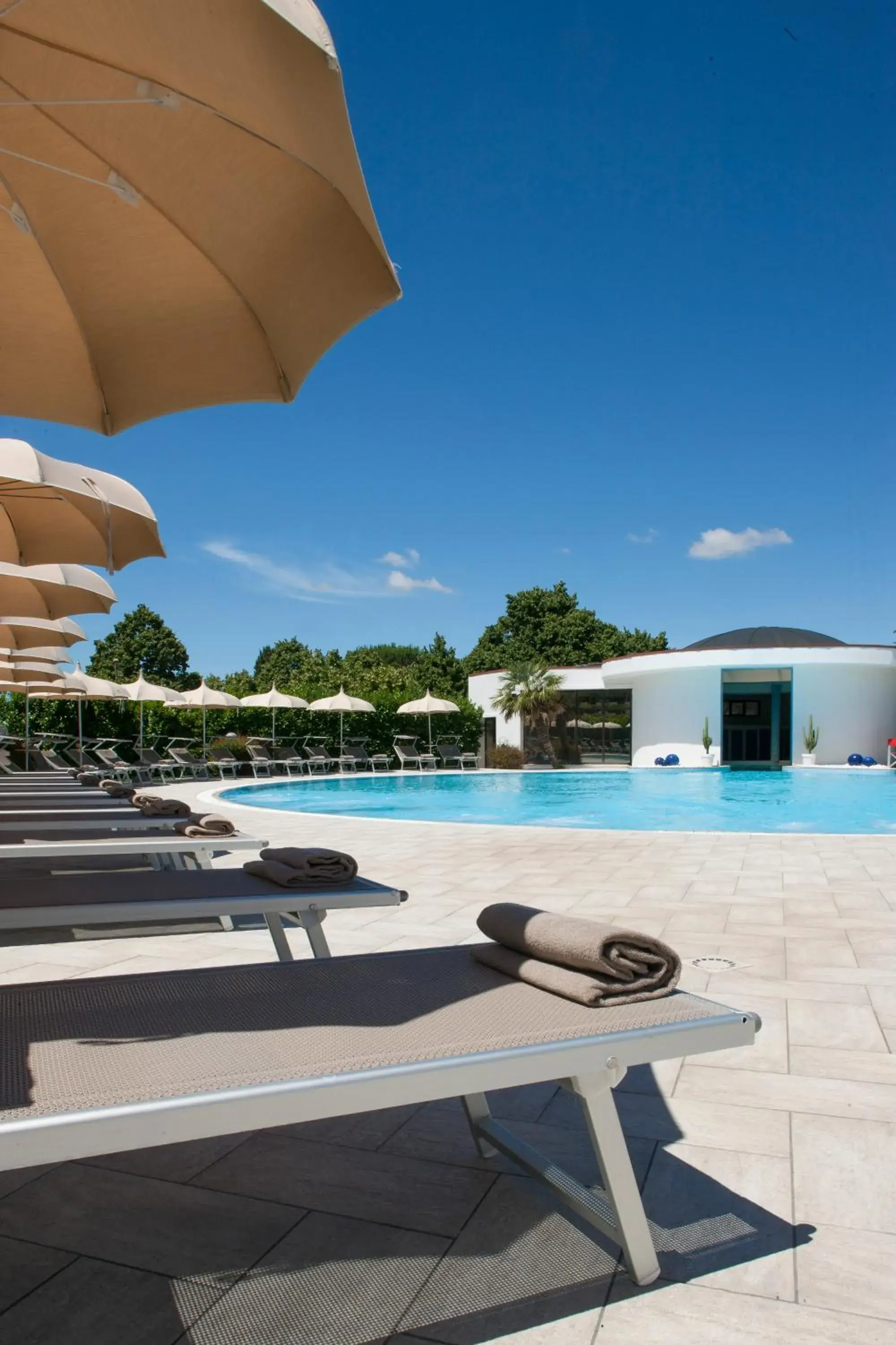 Swimming pool, Patio/Outdoor Area in Hotel Salus Terme