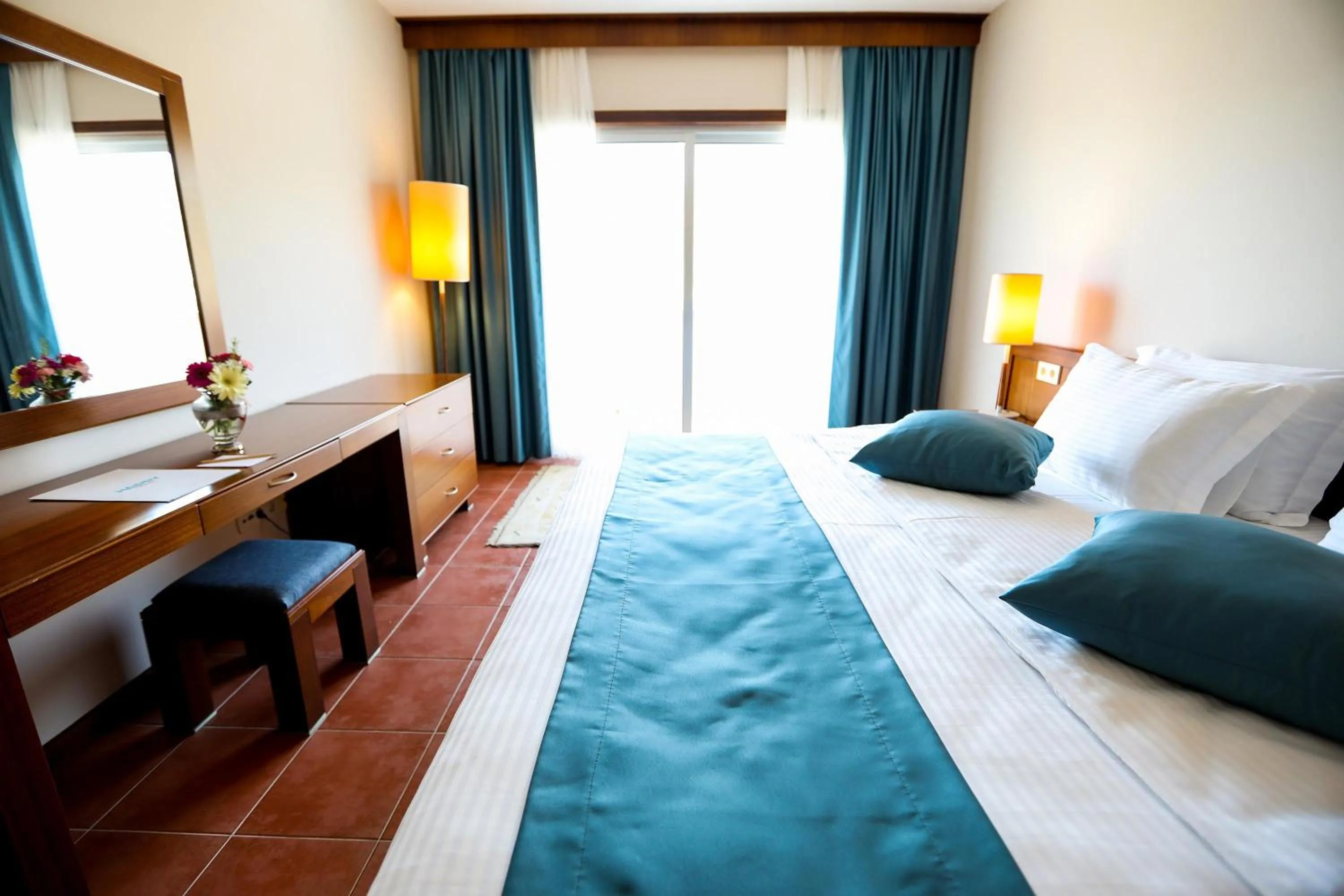 Bed in Happy Hotel Kalkan