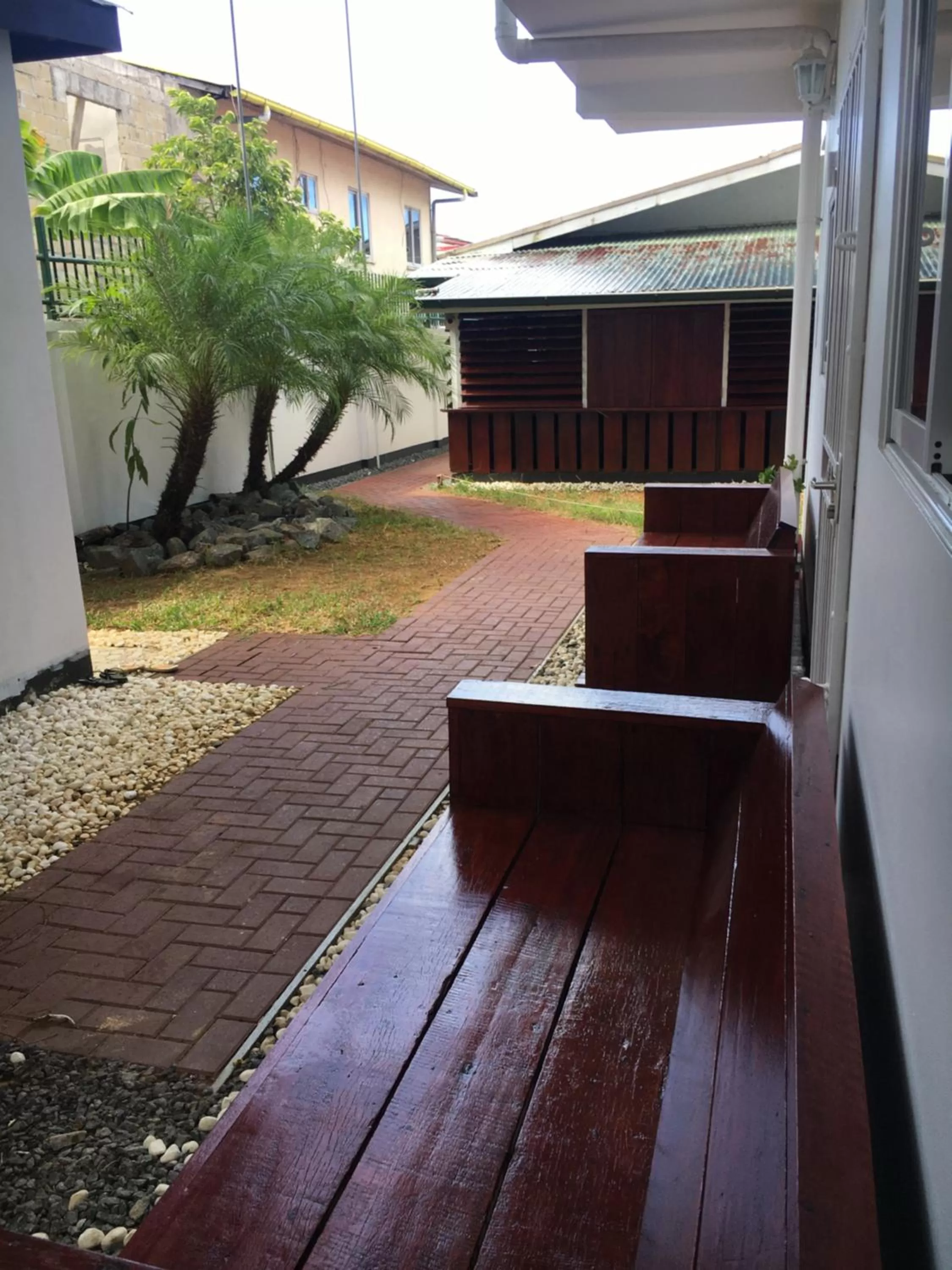 Garden view in Asteria Studios