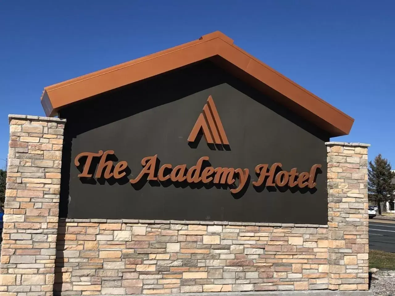 Property building, Property Logo/Sign in The Academy Hotel Colorado Springs