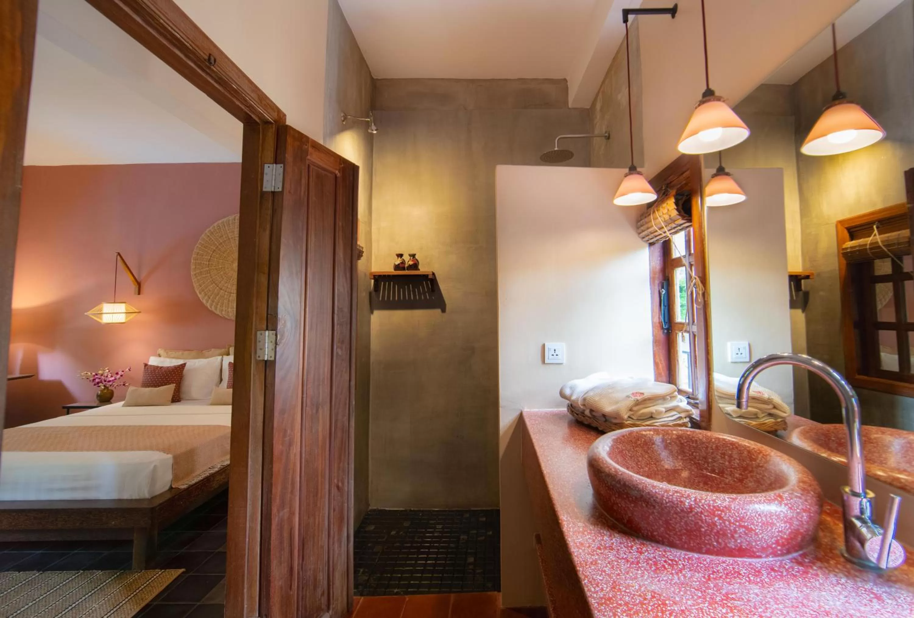 Bathroom, Bed in Rambutan Resort – Siem Reap