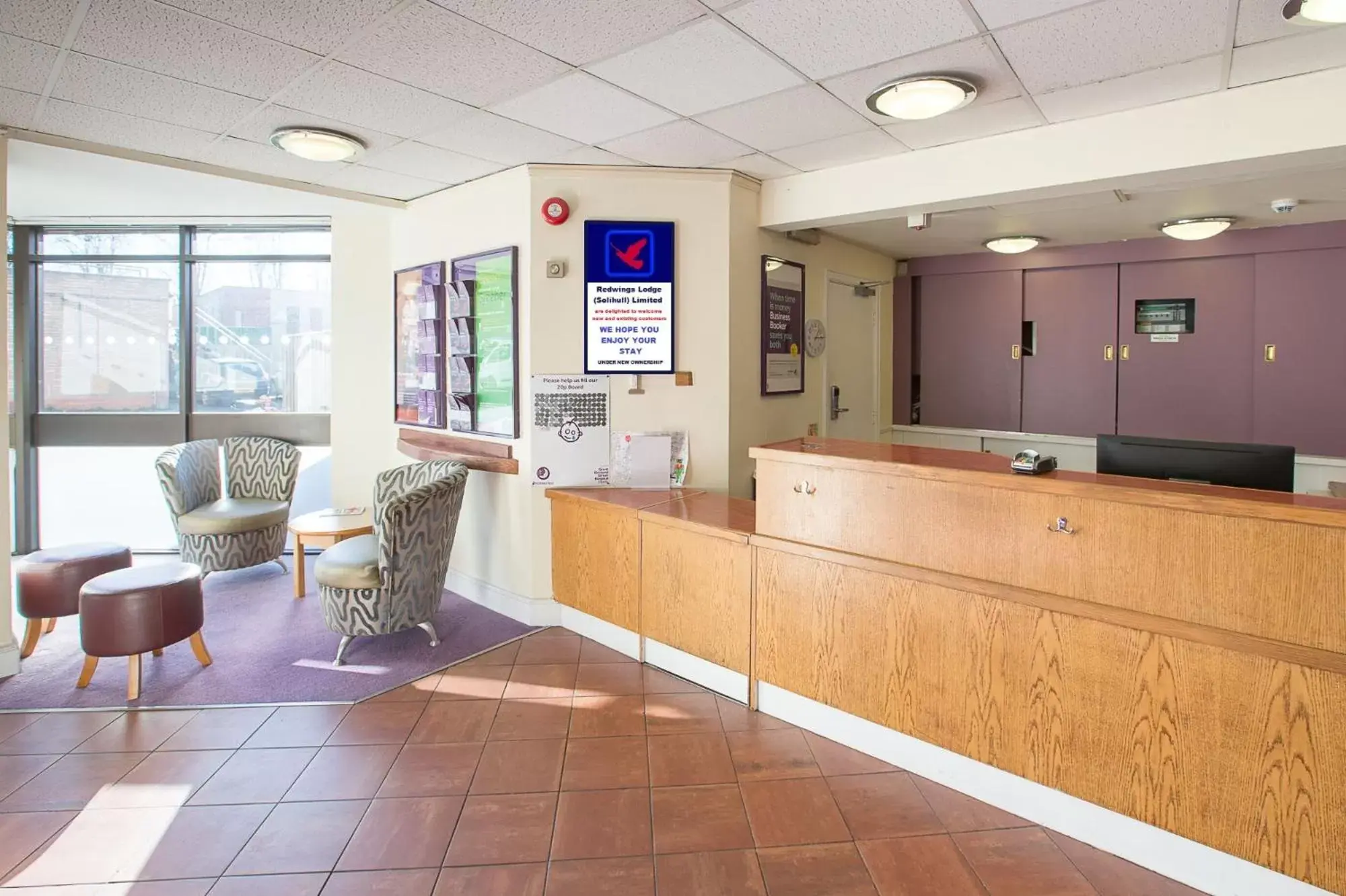 Lobby/Reception in Redwings Lodge Solihull