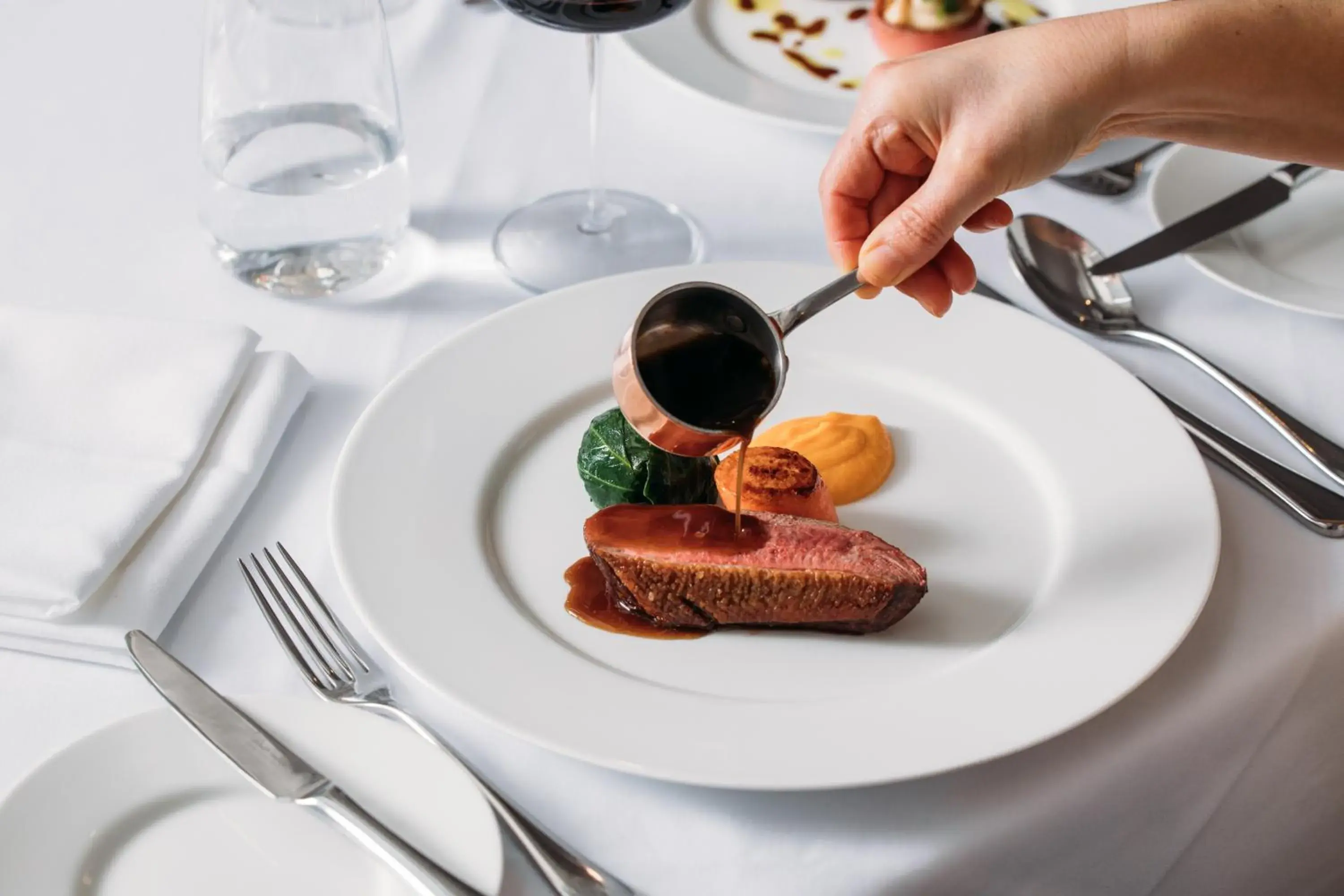 Food close-up in Hotel Meudon