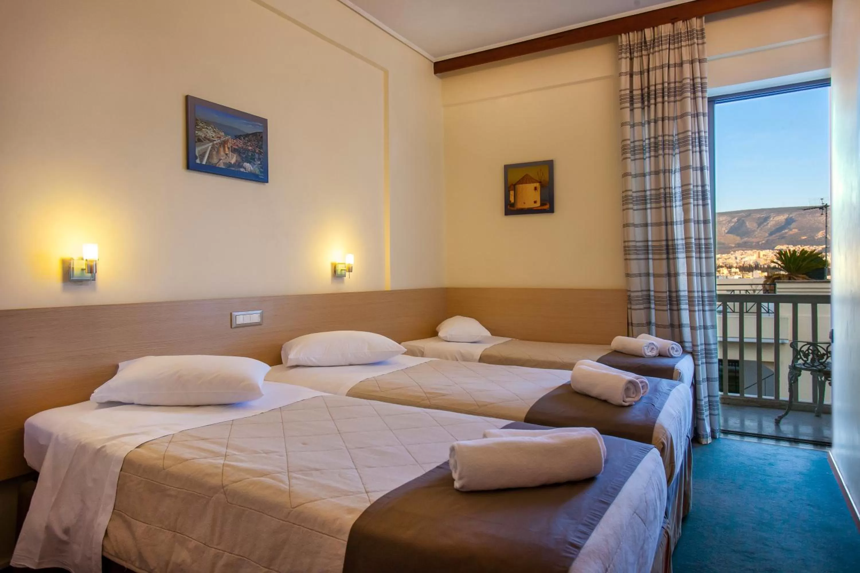 Bedroom, Bed in Acropolis View Hotel