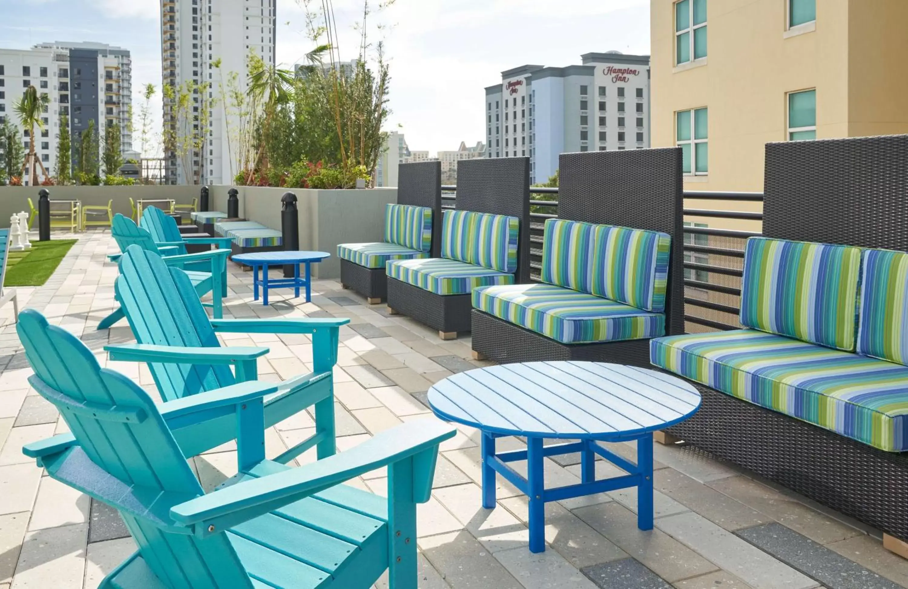 Patio in Home2 Suites By Hilton Ft. Lauderdale Downtown, Fl