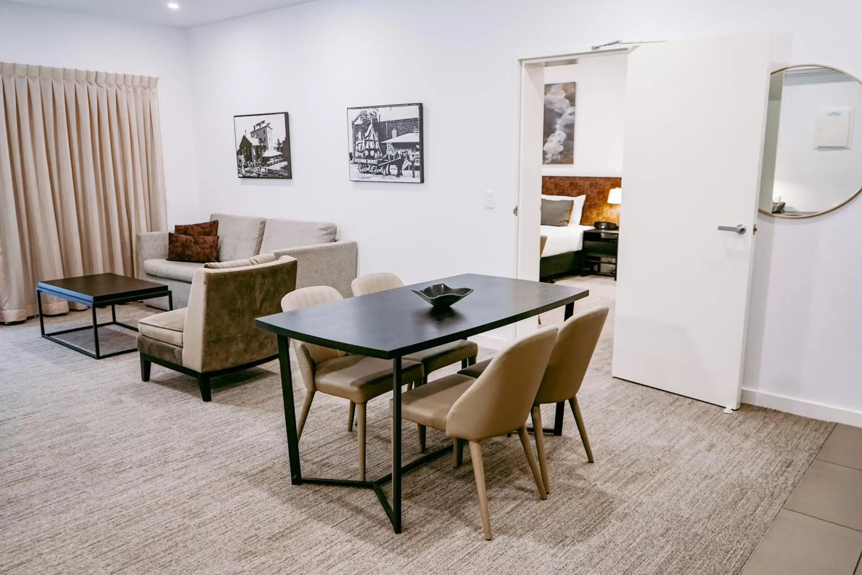 Living room, Dining Area in Quest Newcastle West