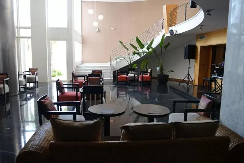 Seating area, Lounge/Bar in Hotel Timoulay and Spa Agadir