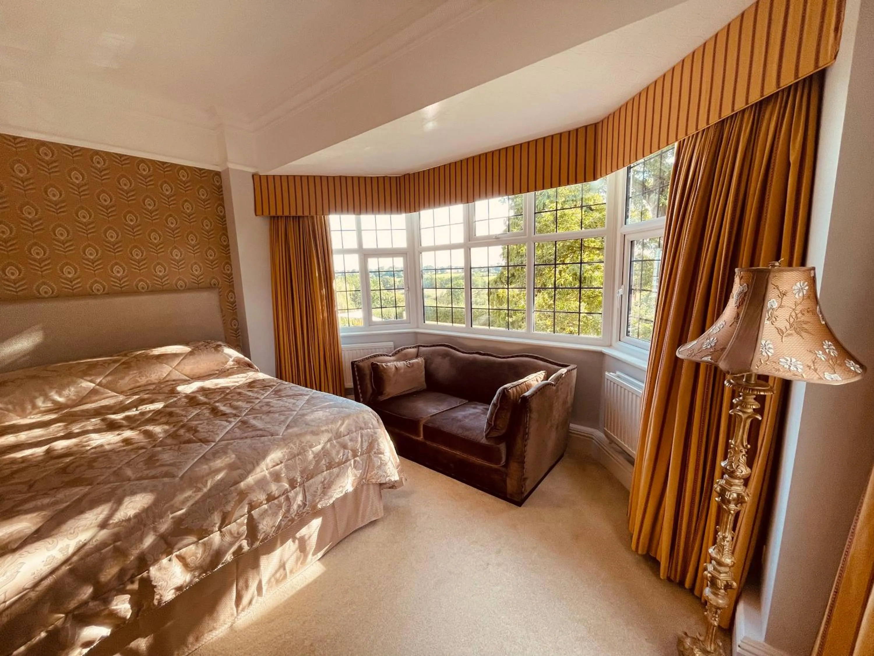 Seating area, Bed in Nuthurst Grange Country House Hotel & Restaurant