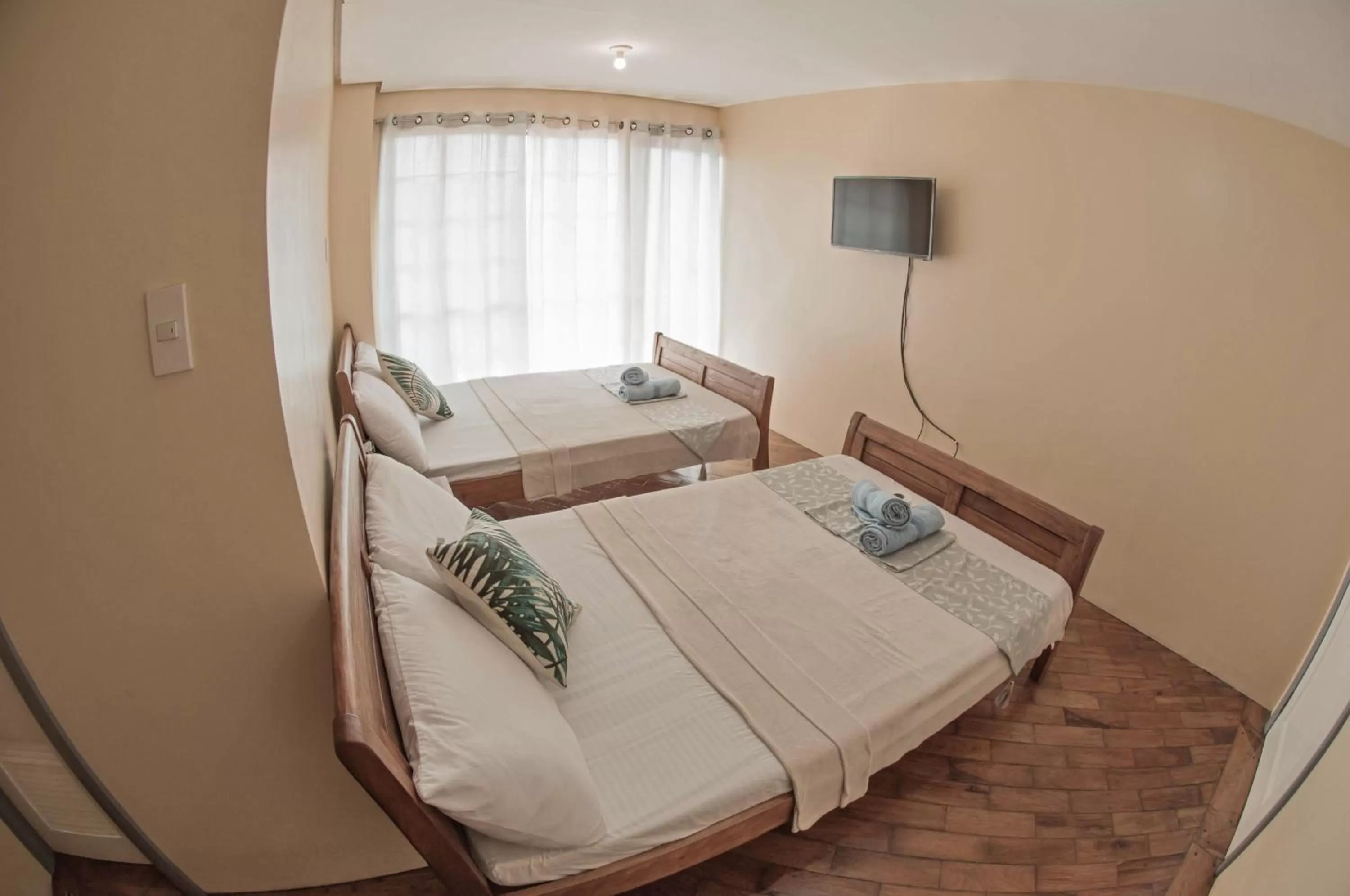 Bed in The Half House by Elmar Cabin